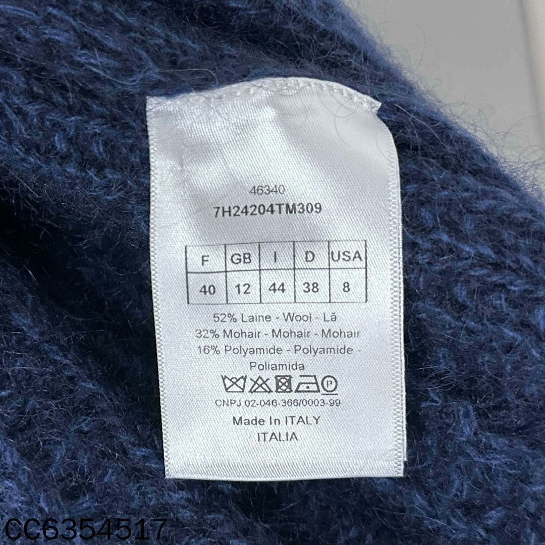 Dior Dior Wool Blue Sweater S Women Size S / US 4 / IT 40 - 6 Thumbnail