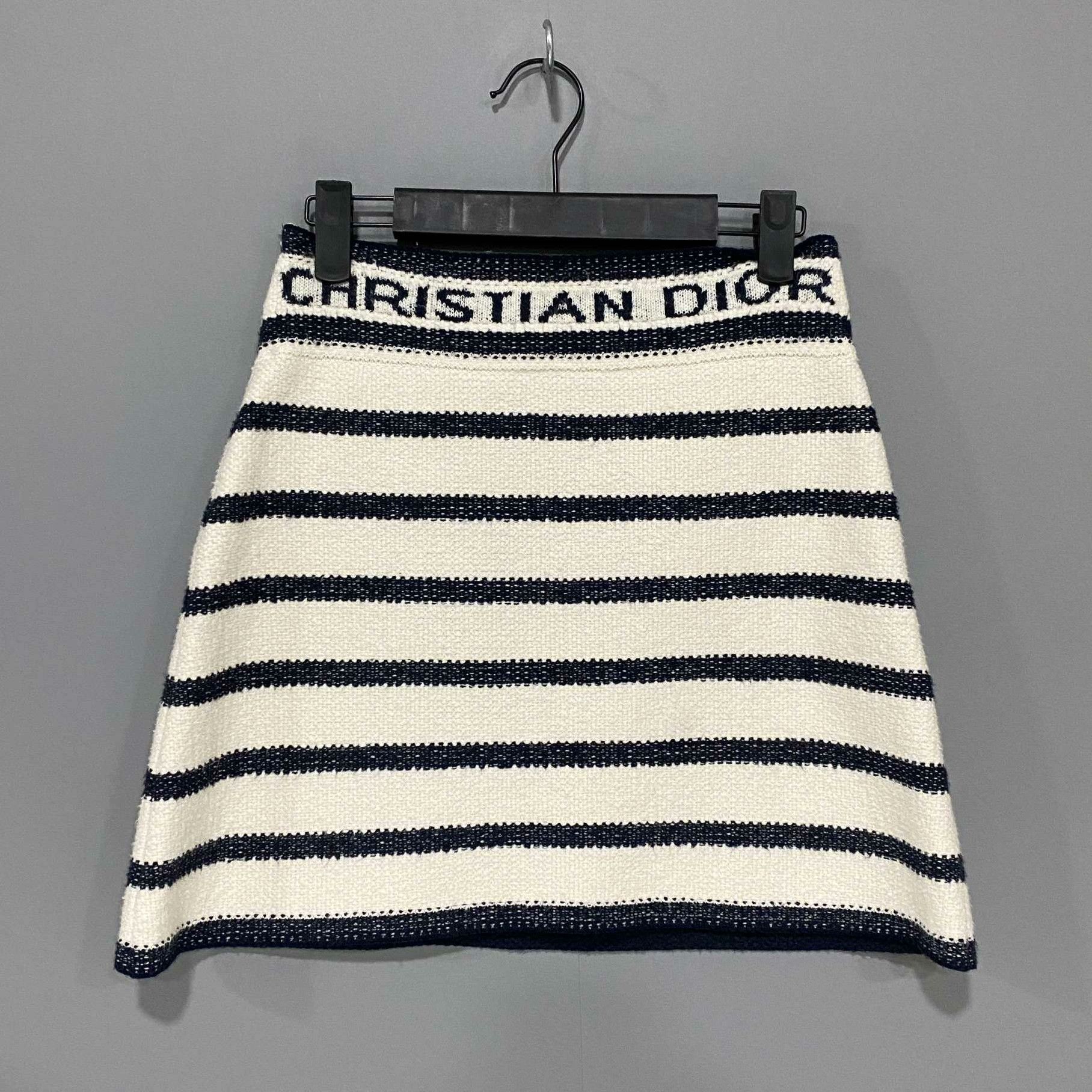 Dior Dior Retro Striped Skirt 36 Women Size 36" / US 14 / IT 50 - 3 Thumbnail