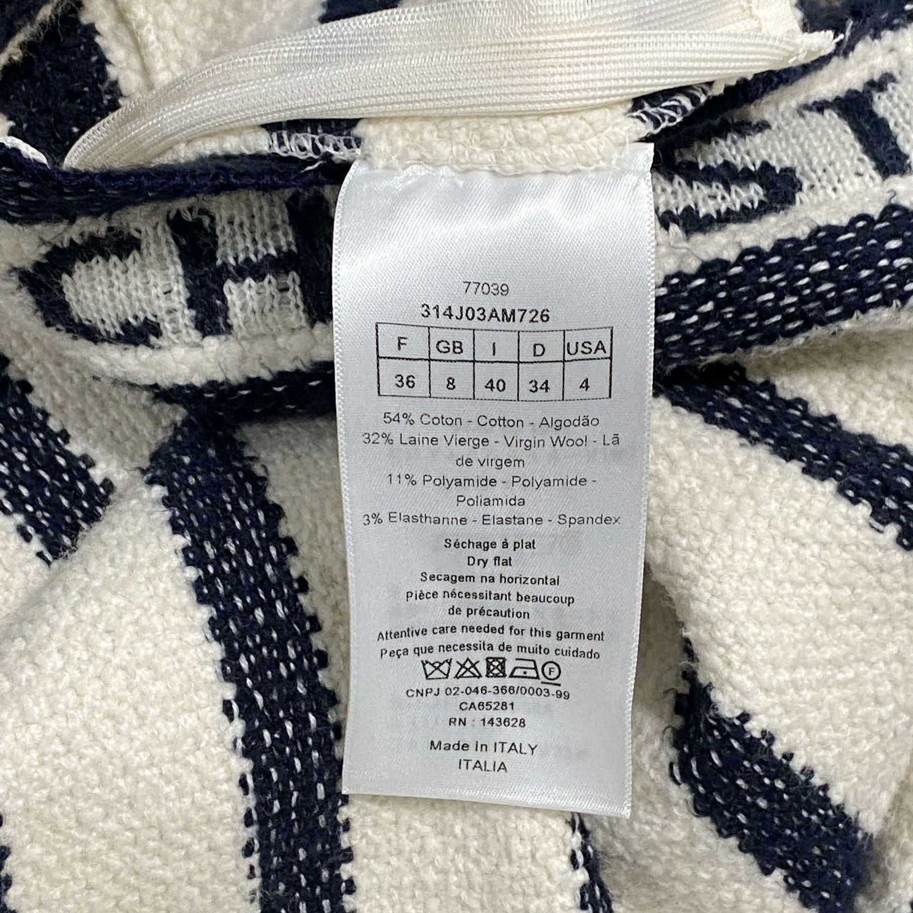 Dior Dior Retro Striped Skirt 36 Women Size 36" / US 14 / IT 50 - 4 Thumbnail