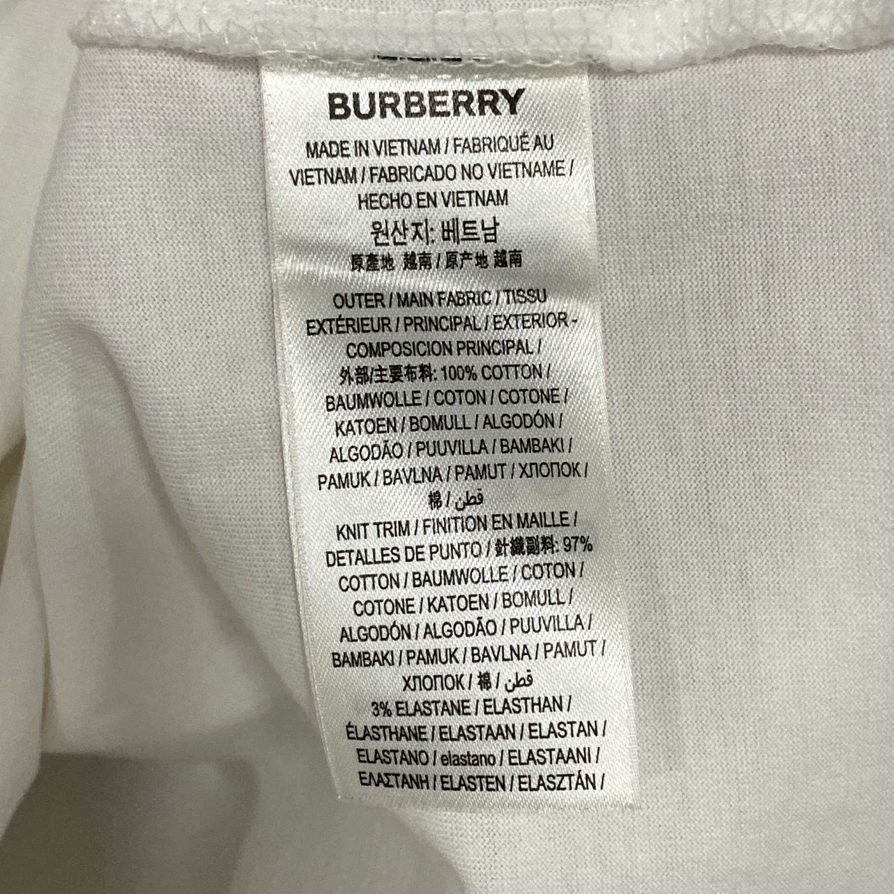 Burberry Burberry Retro White T-Shirt XS Women Size XS / US 0-2 / IT 36-38 - 5 Thumbnail