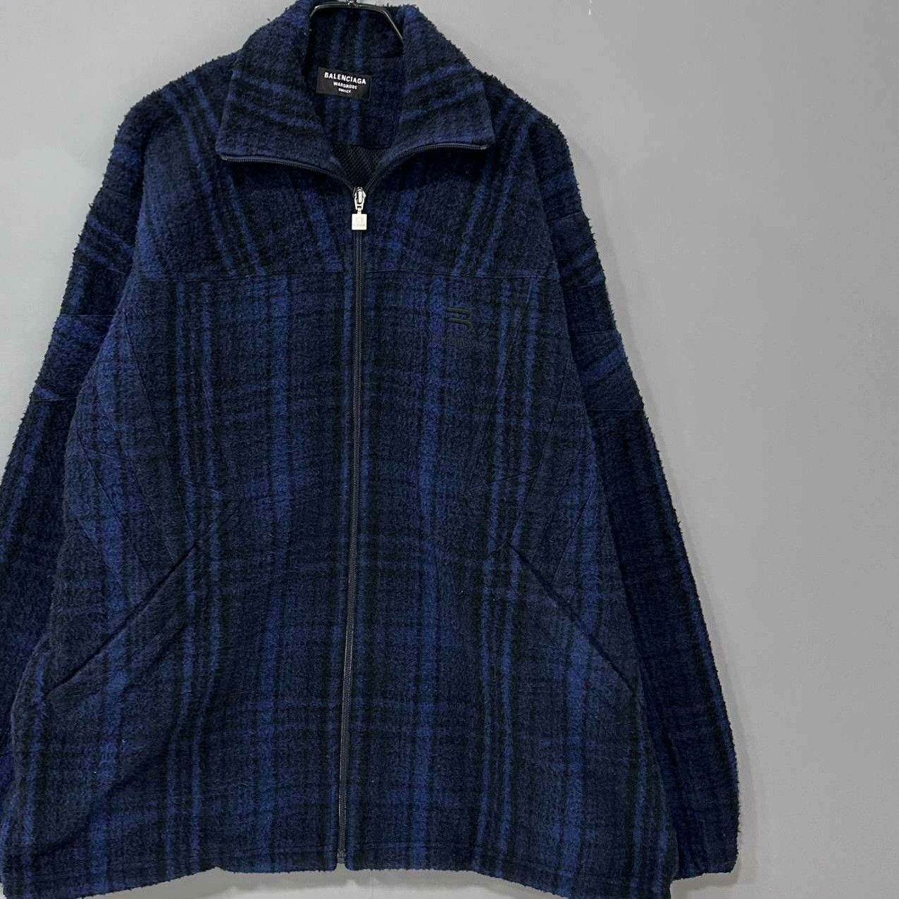Balenciaga Balenciaga Plaid Blue Jacket XS Women Size XS / US 0-2 / IT 36-38 - 2 Thumbnail