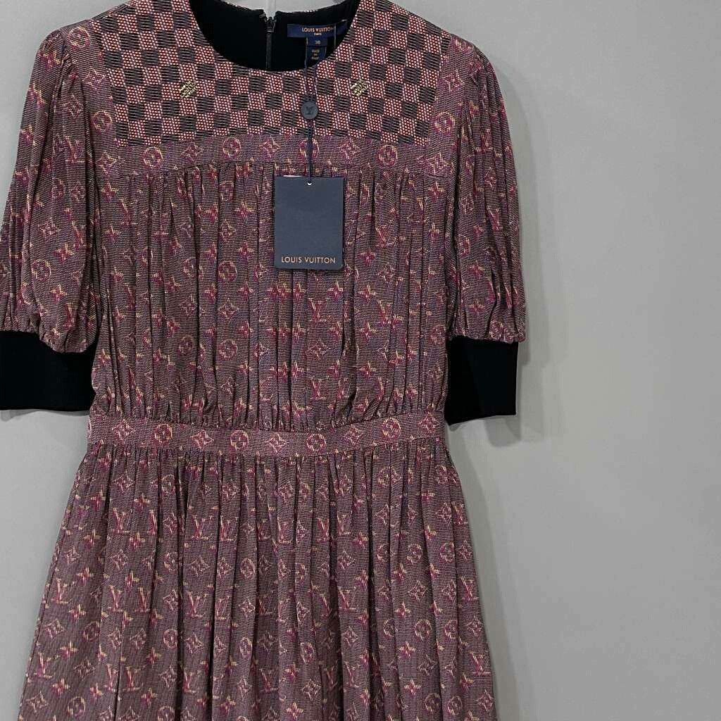 Louis Vuitton Louis Vuitton Silk Multi Dress S Women Size S / US 4 / IT 40 - 2 Thumbnail