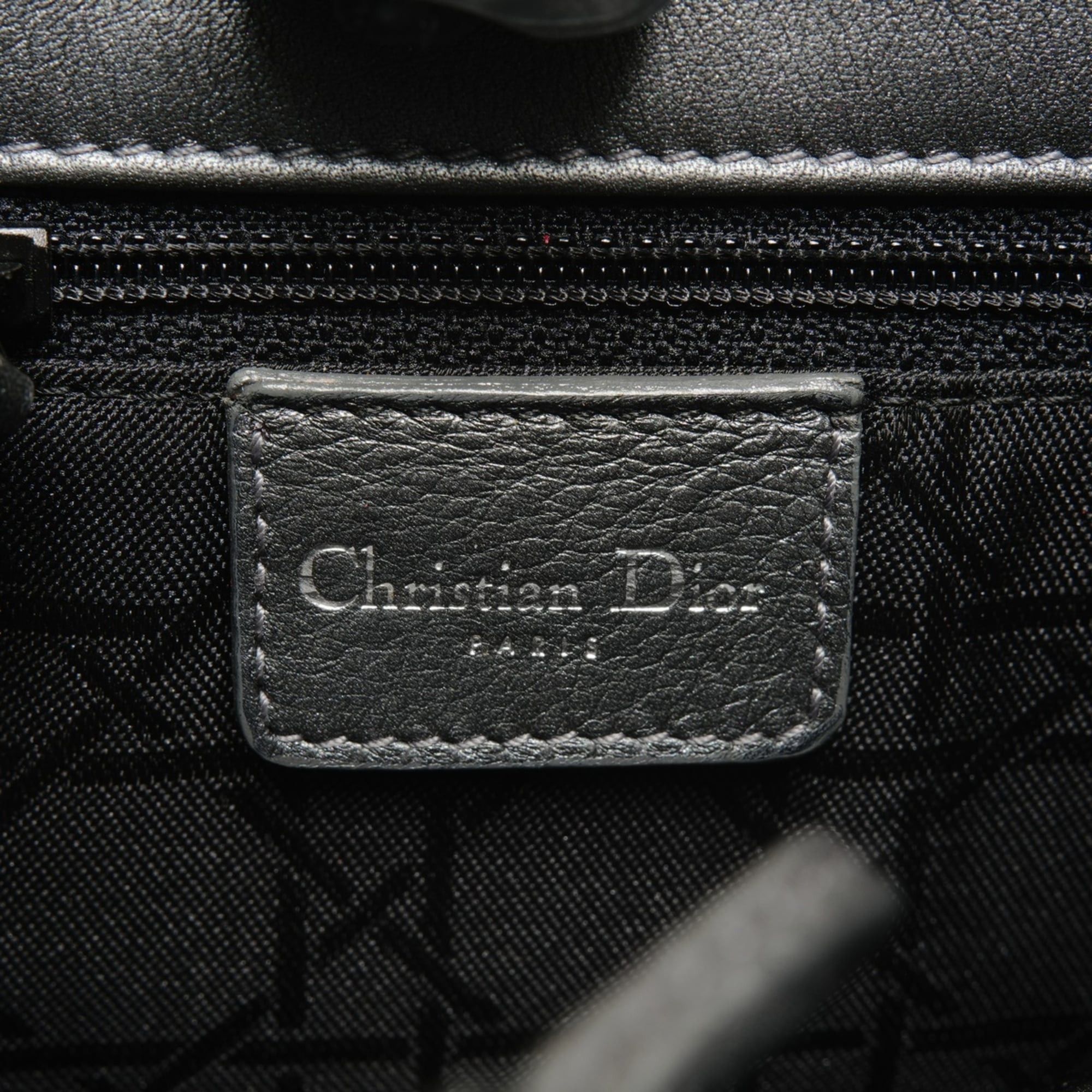 Dior Christian Dior Maris Pearl Leather Shoulder Bag, Gray Size ONE SIZE - 9 Thumbnail