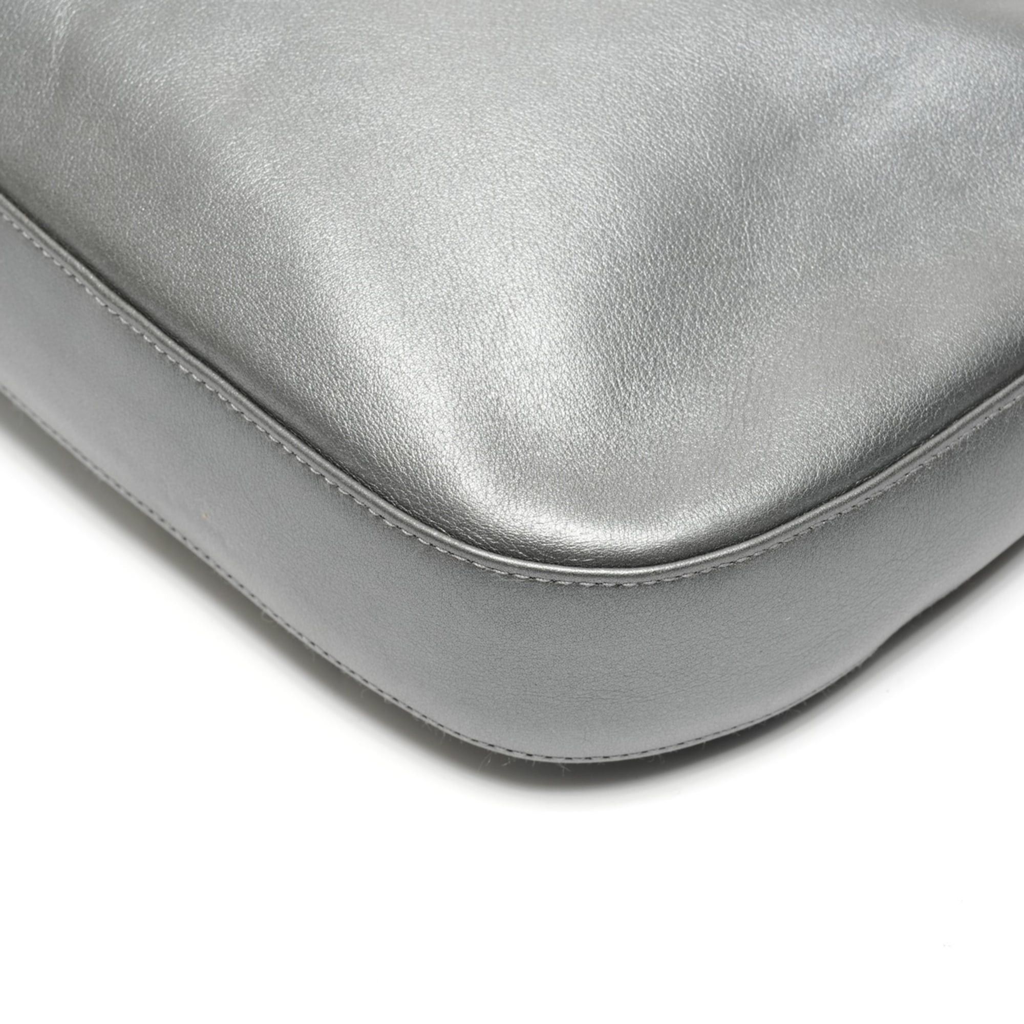 Dior Christian Dior Maris Pearl Leather Shoulder Bag, Gray Size ONE SIZE - 6 Thumbnail