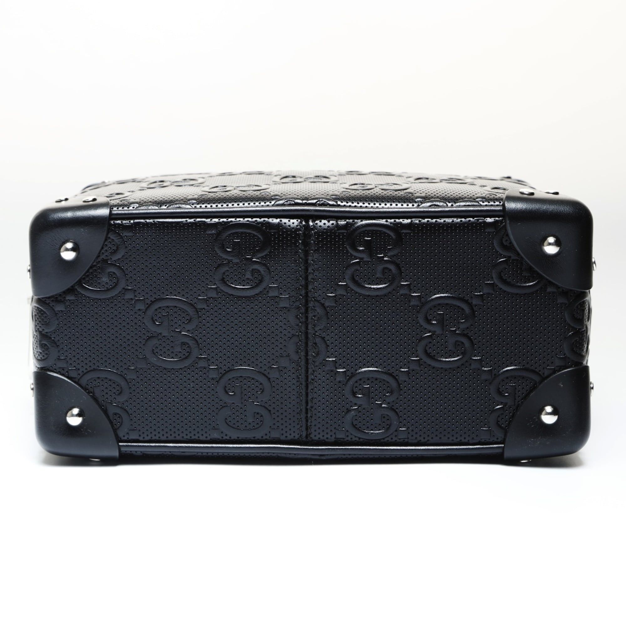 Gucci Gucci GG Embossed Trunk Crossbody Shoulder Bag, Black Size ONE SIZE - 7 Thumbnail