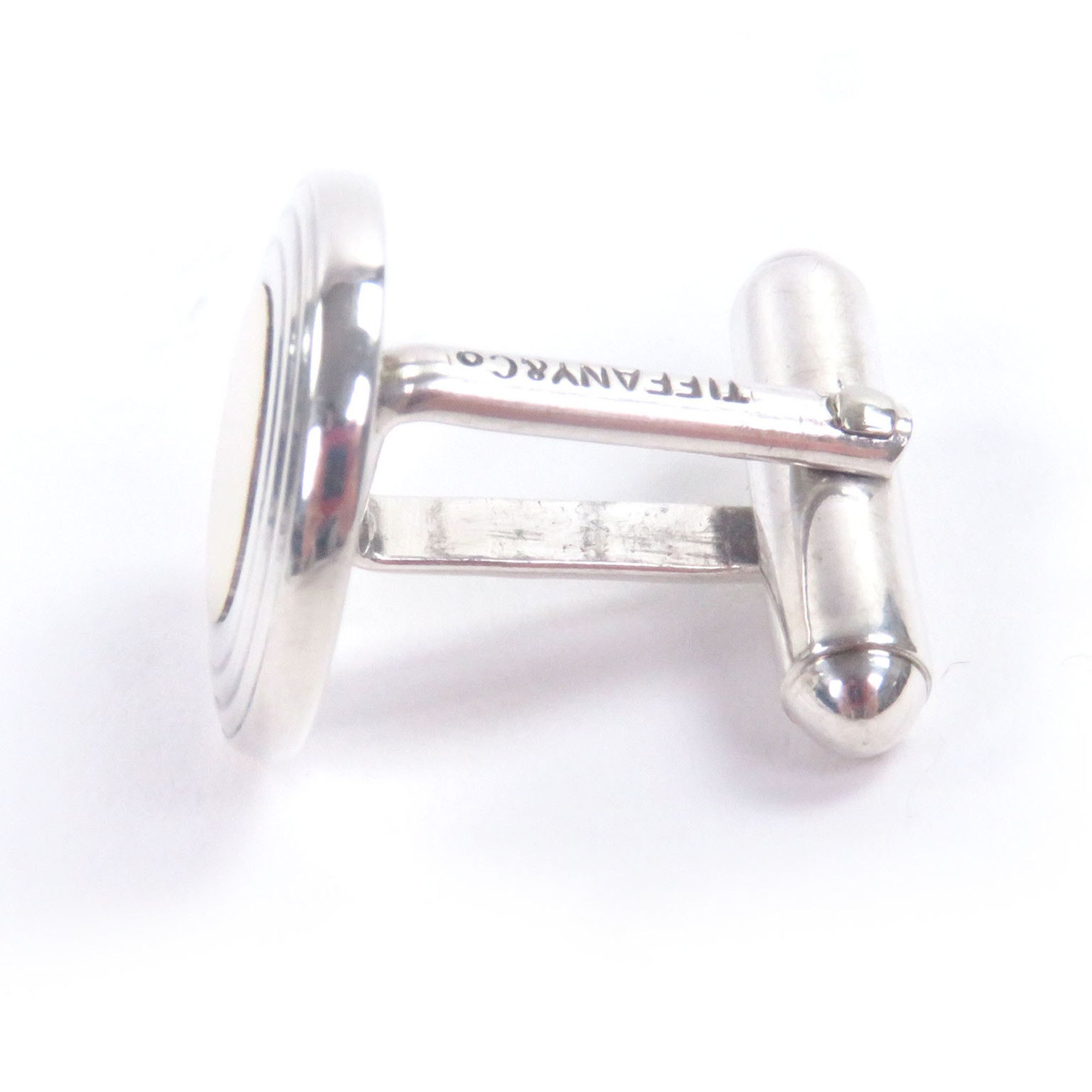 Tiffany & Co. TIFFANY&Co. Tiffany & Co. SV925 750 Circle Motif Combination Cufflinks, Silver and Gold, with Storage Bag, Made in Italy, Total Weight 13.11g, Men's. Size ONE SIZE - 4 Thumbnail