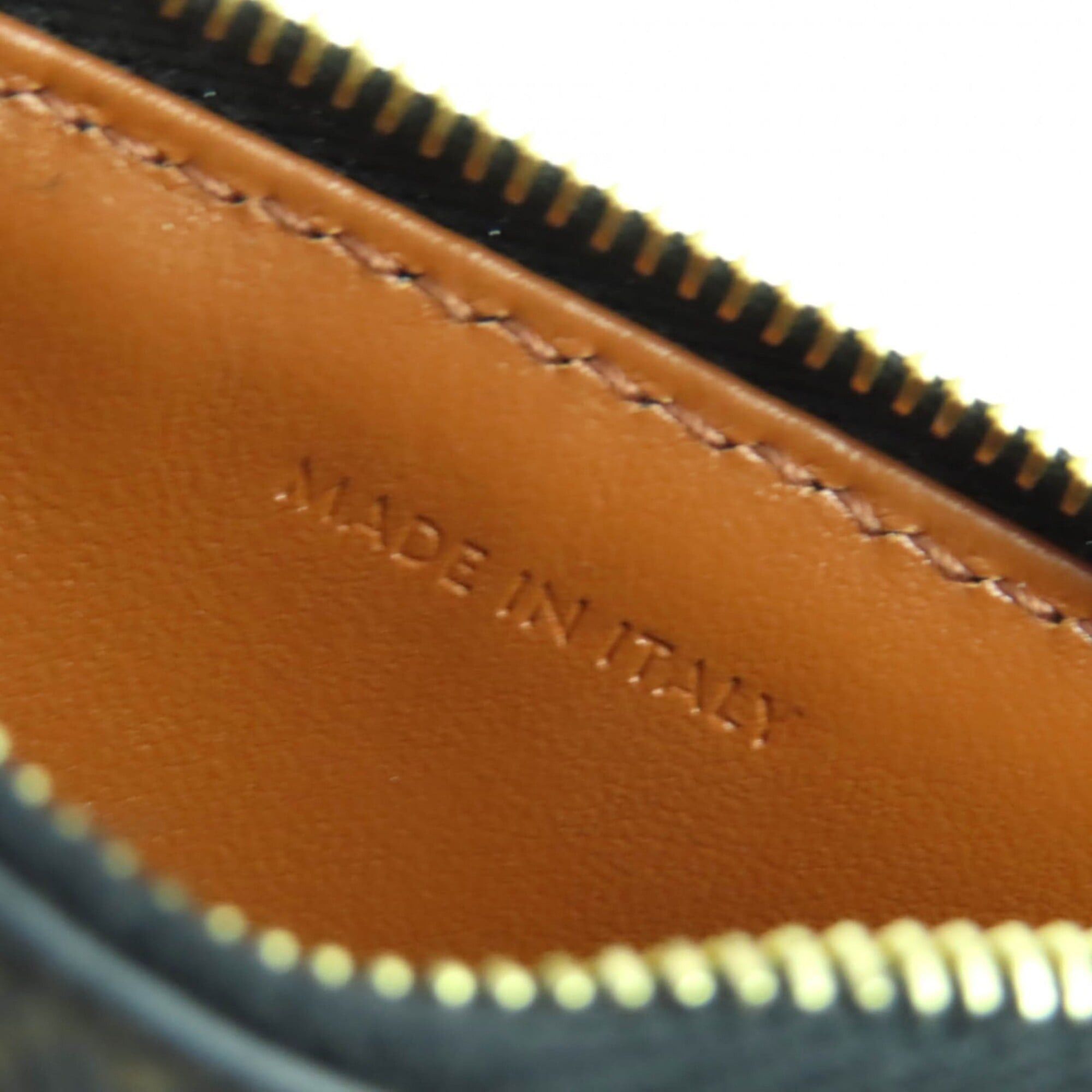 Celine CELINE Triomphe Canvas Fragment Case, Pass Leather, Business Card Holder/Card Brown, Comes with Box and Dust Bag, Made in Italy, Women's Size ONE SIZE - 10 Thumbnail