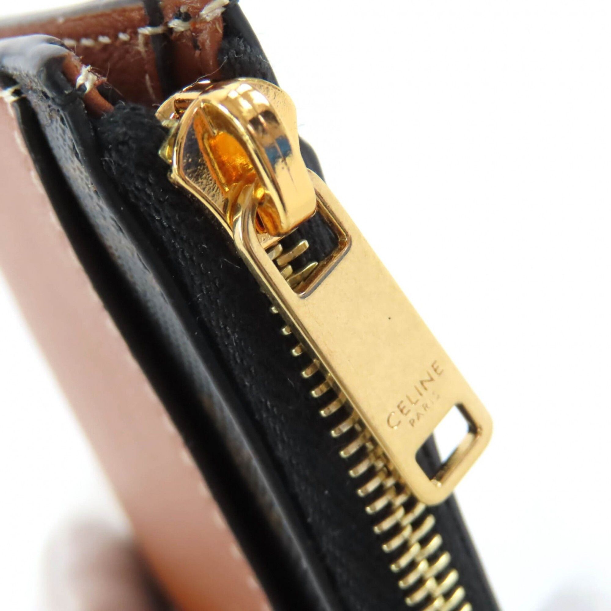Celine CELINE Triomphe Canvas Fragment Case, Pass Leather, Business Card Holder/Card Brown, Comes with Box and Dust Bag, Made in Italy, Women's Size ONE SIZE - 8 Thumbnail