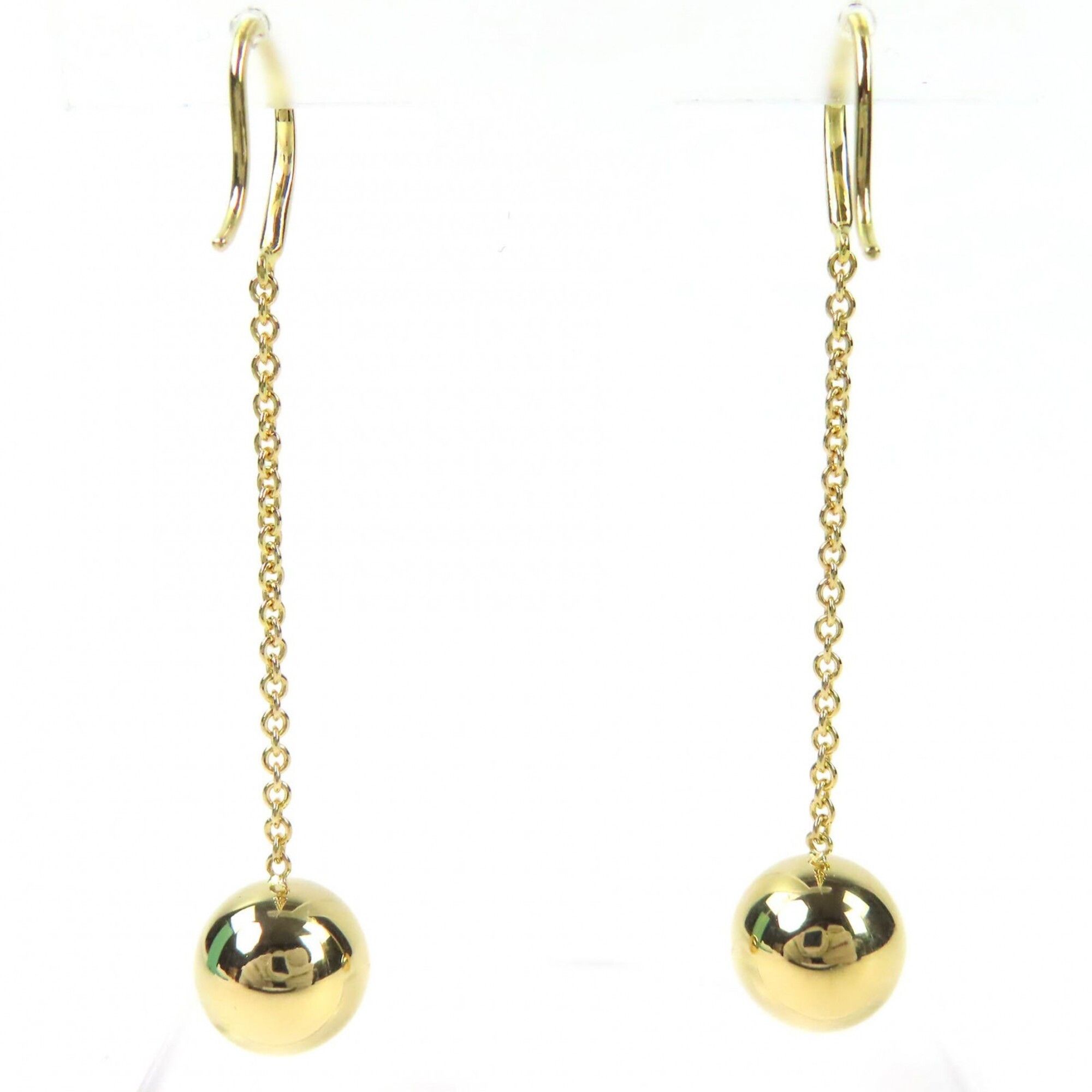 Tiffany & Co. TIFFANY&Co. Tiffany HardWear Ball Earrings, Hook Type, Pair, 750 (YG) Gold, Made in Italy, Weight 4.9g, Comes with Box and Dust Bag, Women's. Size ONE SIZE - 4 Thumbnail