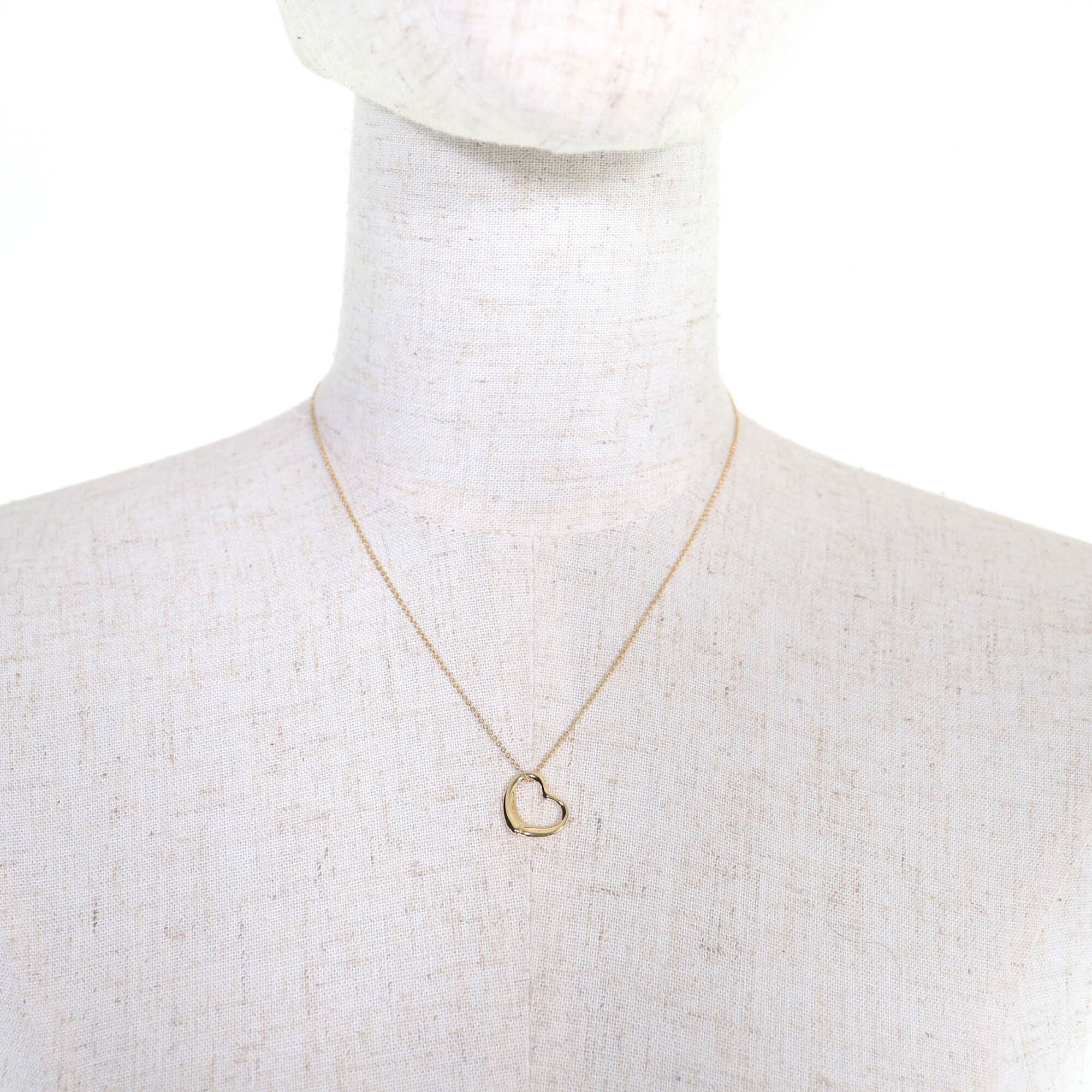 Tiffany & Co. TIFFANY&Co. Tiffany & Co. Elsa Peretti Open Heart Pendant Necklace, 18K 750 (Yellow Gold), 41cm, Weight 2.91g, Women's. Size ONE SIZE - 2 Thumbnail