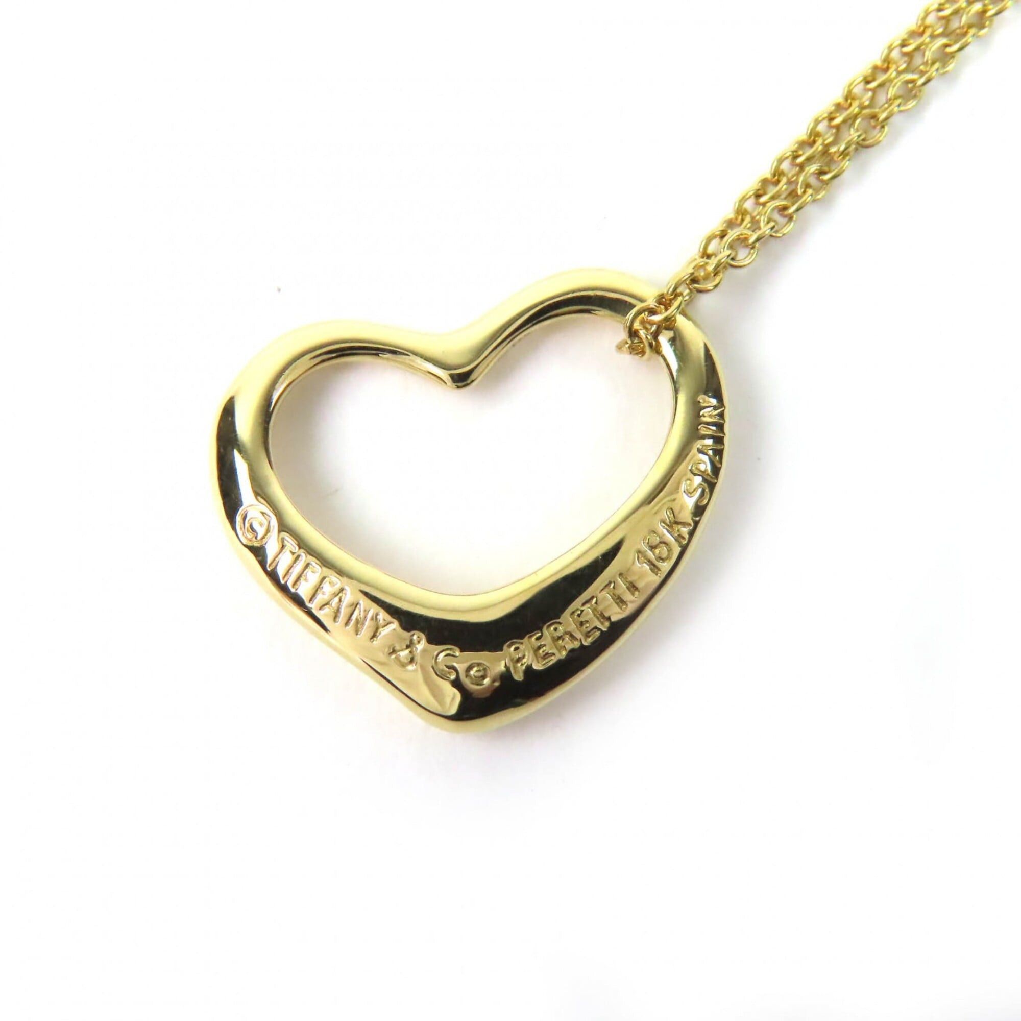 Tiffany & Co. TIFFANY&Co. Tiffany & Co. Elsa Peretti Open Heart Pendant Necklace, 18K 750 (Yellow Gold), 41cm, Weight 2.91g, Women's. Size ONE SIZE - 5 Thumbnail