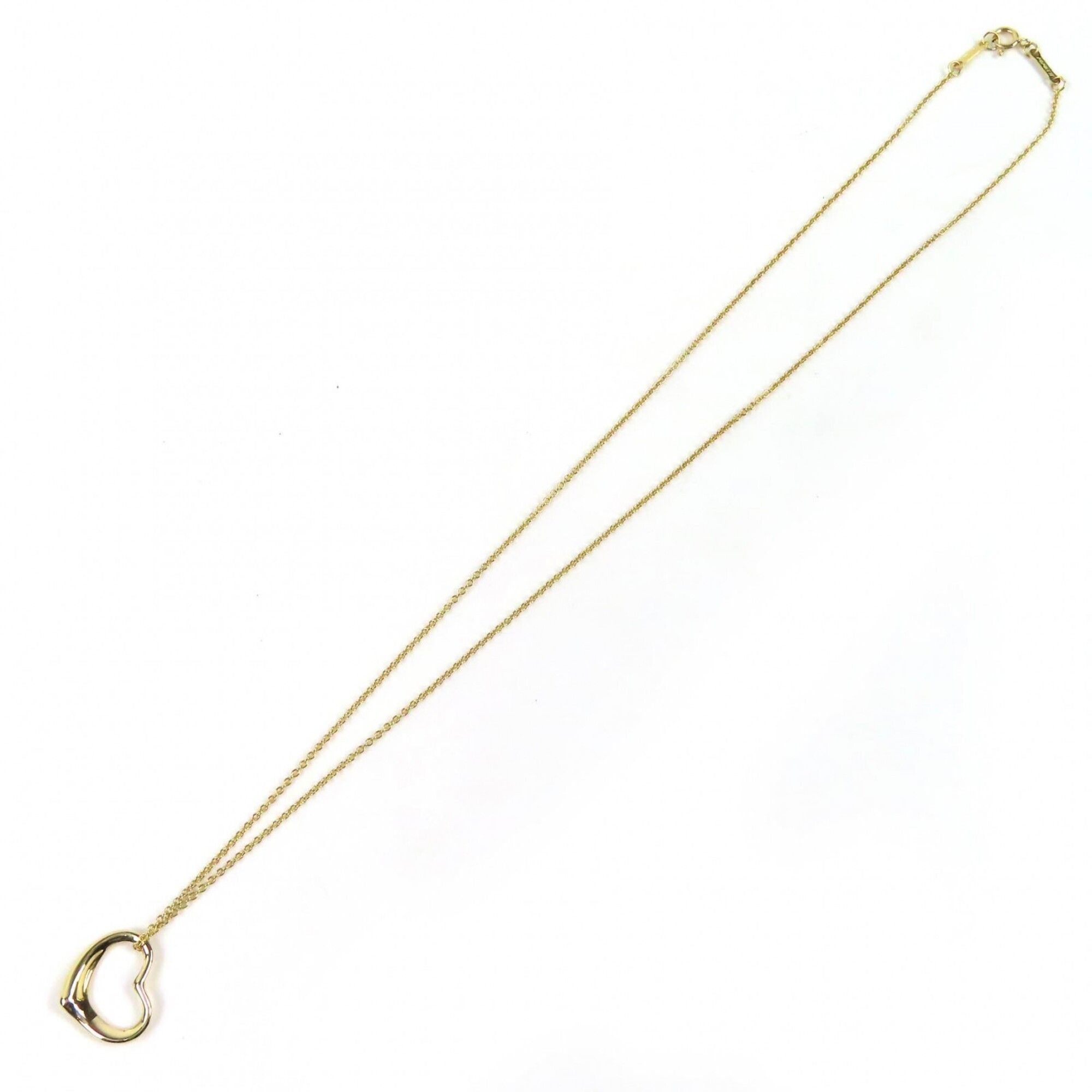 Tiffany & Co. TIFFANY&Co. Tiffany & Co. Elsa Peretti Open Heart Pendant Necklace, 18K 750 (Yellow Gold), 41cm, Weight 2.91g, Women's. Size ONE SIZE - 3 Thumbnail