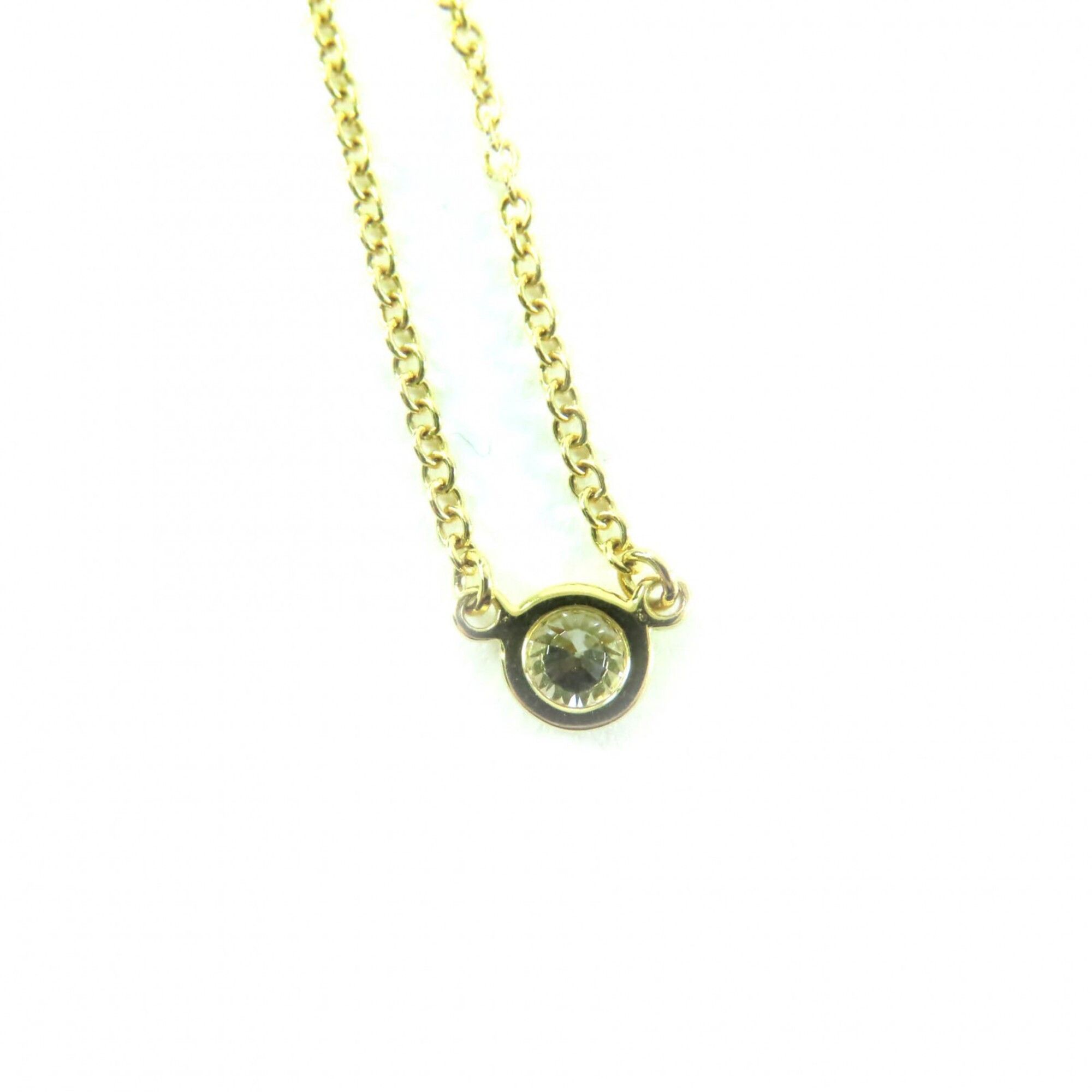 Tiffany & Co. TIFFANY&Co. Tiffany & Co. Elsa Peretti By the Yard K18 750 (Yellow Gold) Current Model 0.08ct 1P Diamond Necklace Gold Total Weight 1.75g Women's Size ONE SIZE - 2 Thumbnail