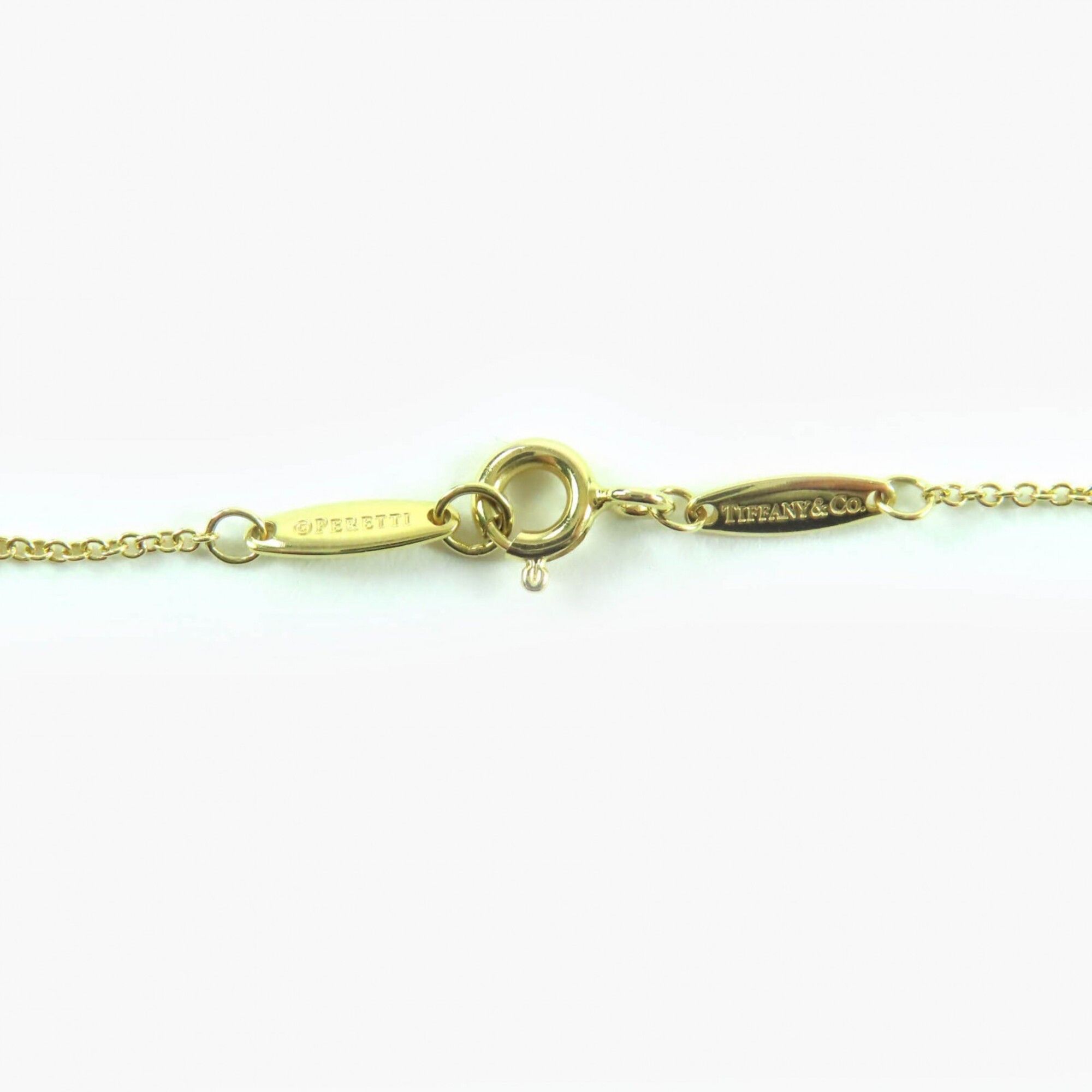 Tiffany & Co. TIFFANY&Co. Tiffany & Co. Elsa Peretti By the Yard K18 750 (Yellow Gold) Current Model 0.08ct 1P Diamond Necklace Gold Total Weight 1.75g Women's Size ONE SIZE - 7 Thumbnail