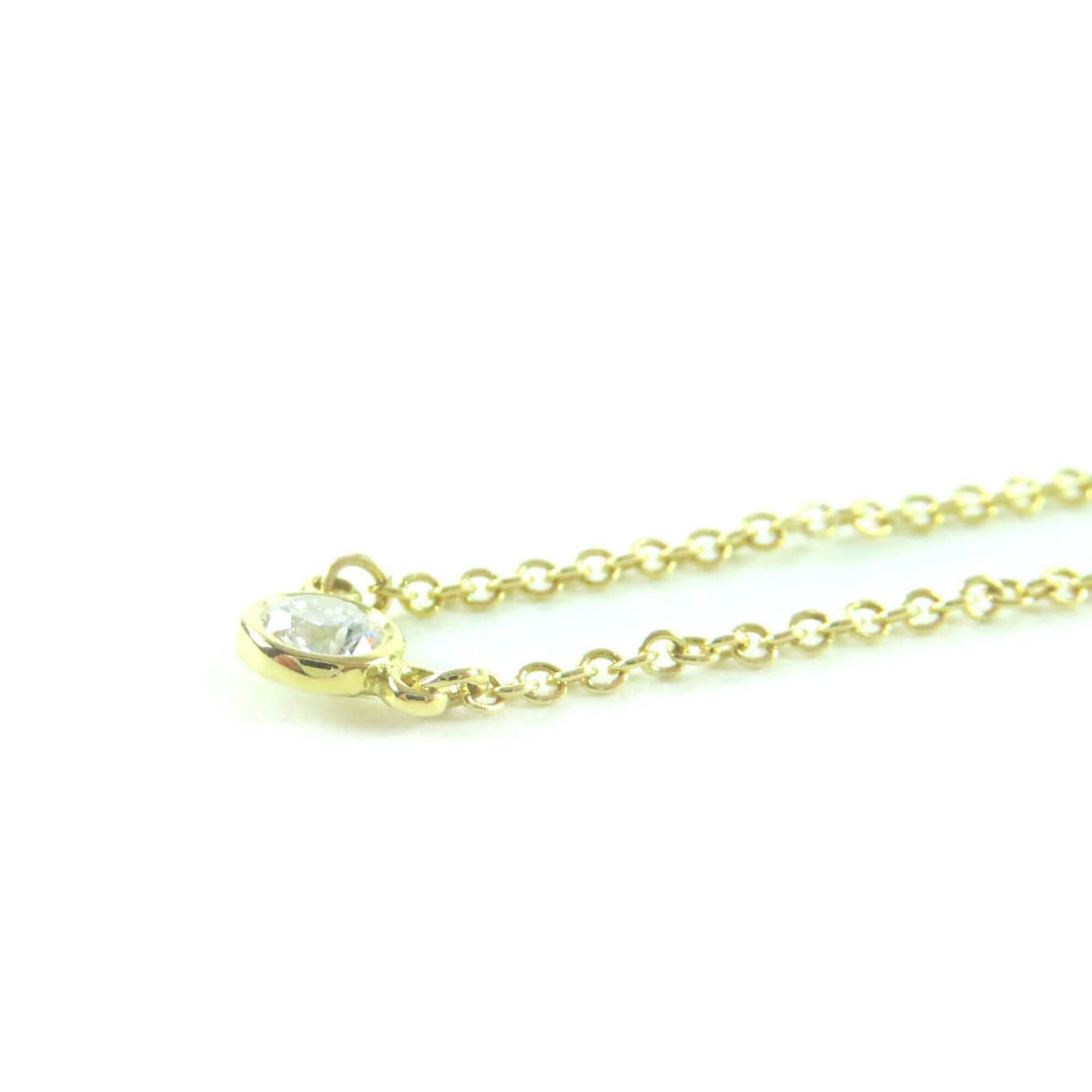 Tiffany & Co. TIFFANY&Co. Tiffany & Co. Elsa Peretti By the Yard K18 750 (Yellow Gold) Current Model 0.08ct 1P Diamond Necklace Gold Total Weight 1.75g Women's Size ONE SIZE - 5 Thumbnail