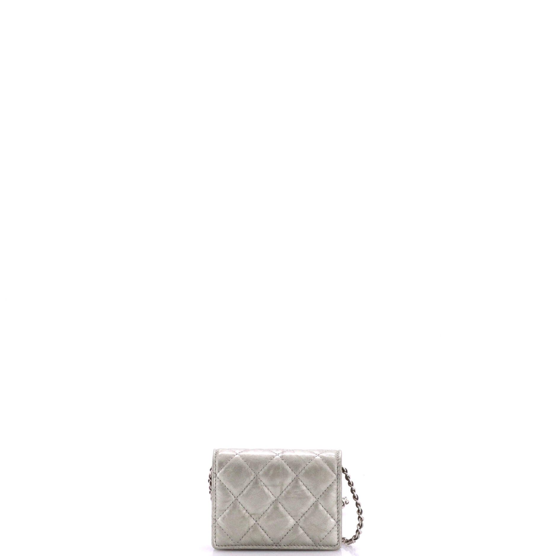 Chanel Flap Card Holder on Chain with Charms Size ONE SIZE - 3 Thumbnail