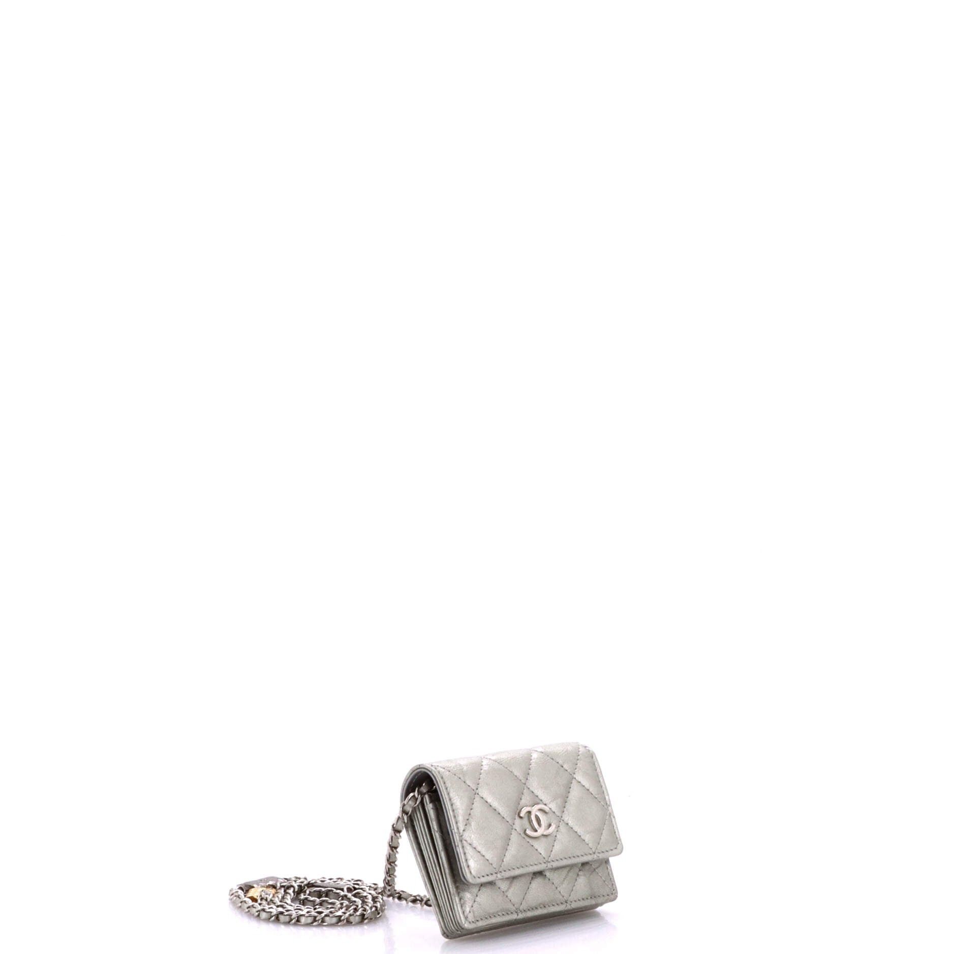 Chanel Flap Card Holder on Chain with Charms Size ONE SIZE - 2 Thumbnail
