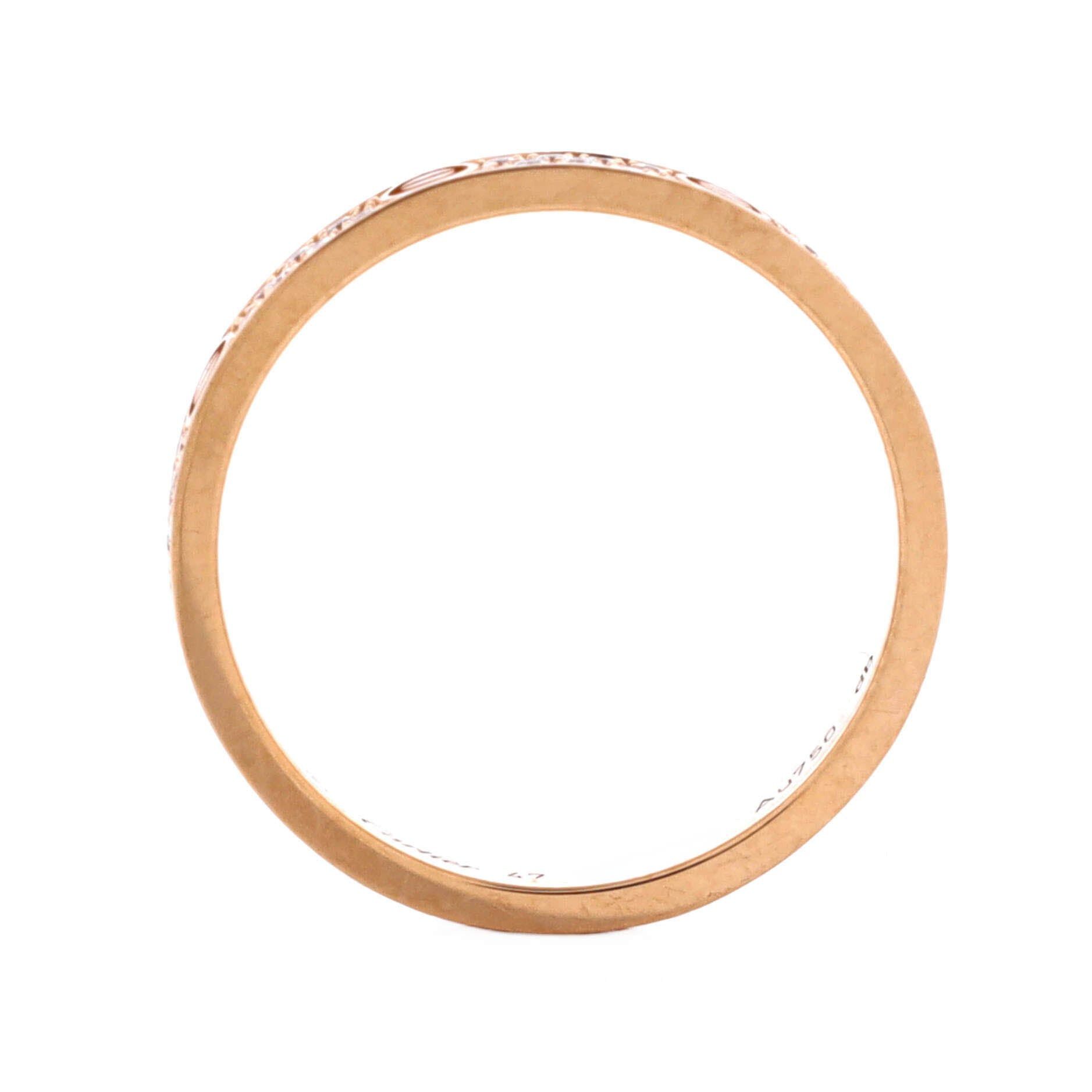 Cartier Love Wedding Band Pave Diamonds Ring Size ONE SIZE - 3 Thumbnail