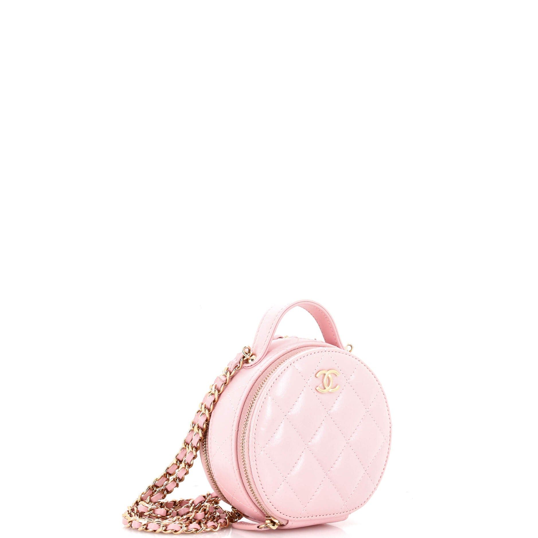 Chanel Handle with Care Round Vanity Case with Chain Size ONE SIZE - 2 Thumbnail