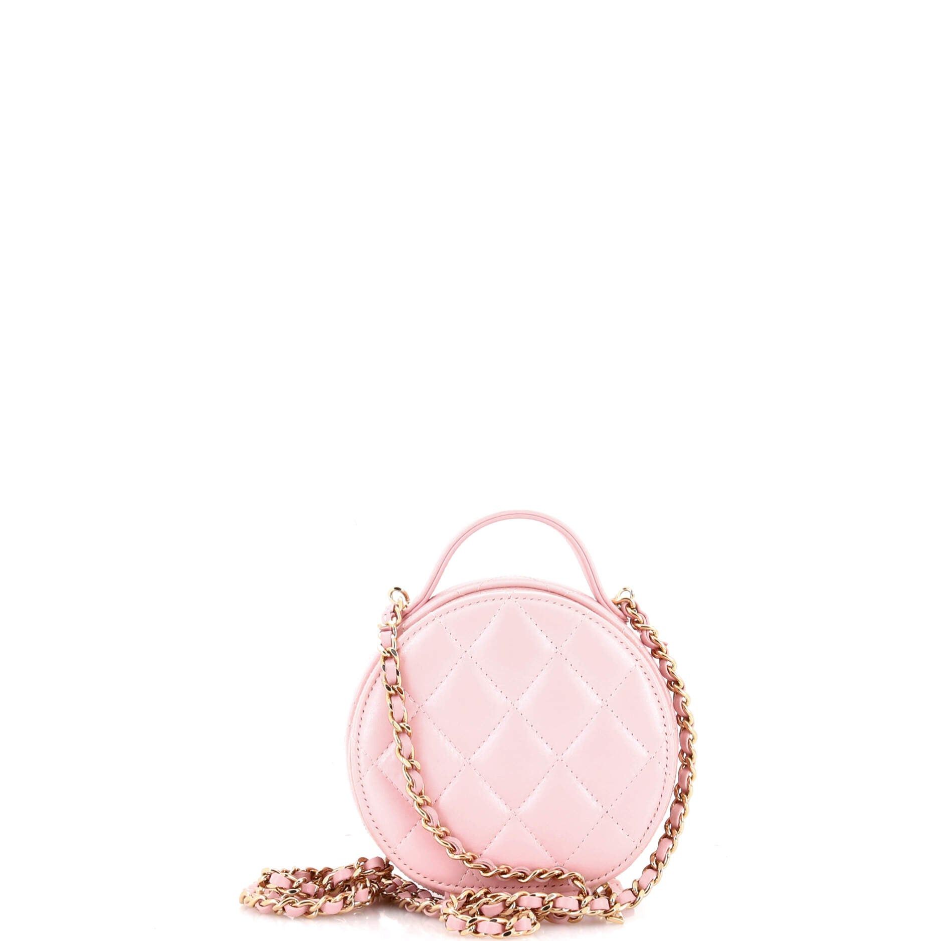 Chanel Handle with Care Round Vanity Case with Chain Size ONE SIZE - 3 Thumbnail