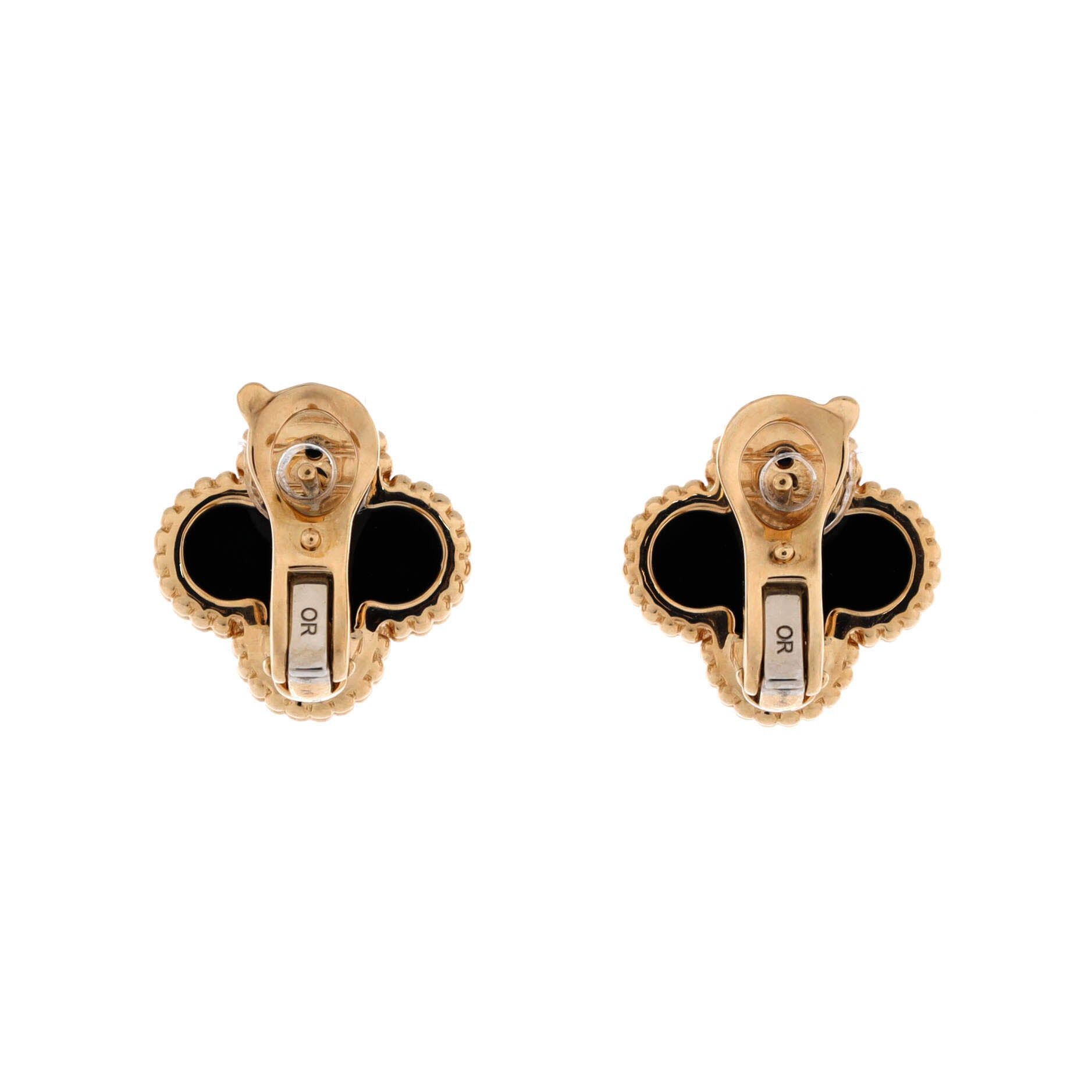Van Cleef & Arpels Vintage Alhambra Earrings Size ONE SIZE - 2 Thumbnail