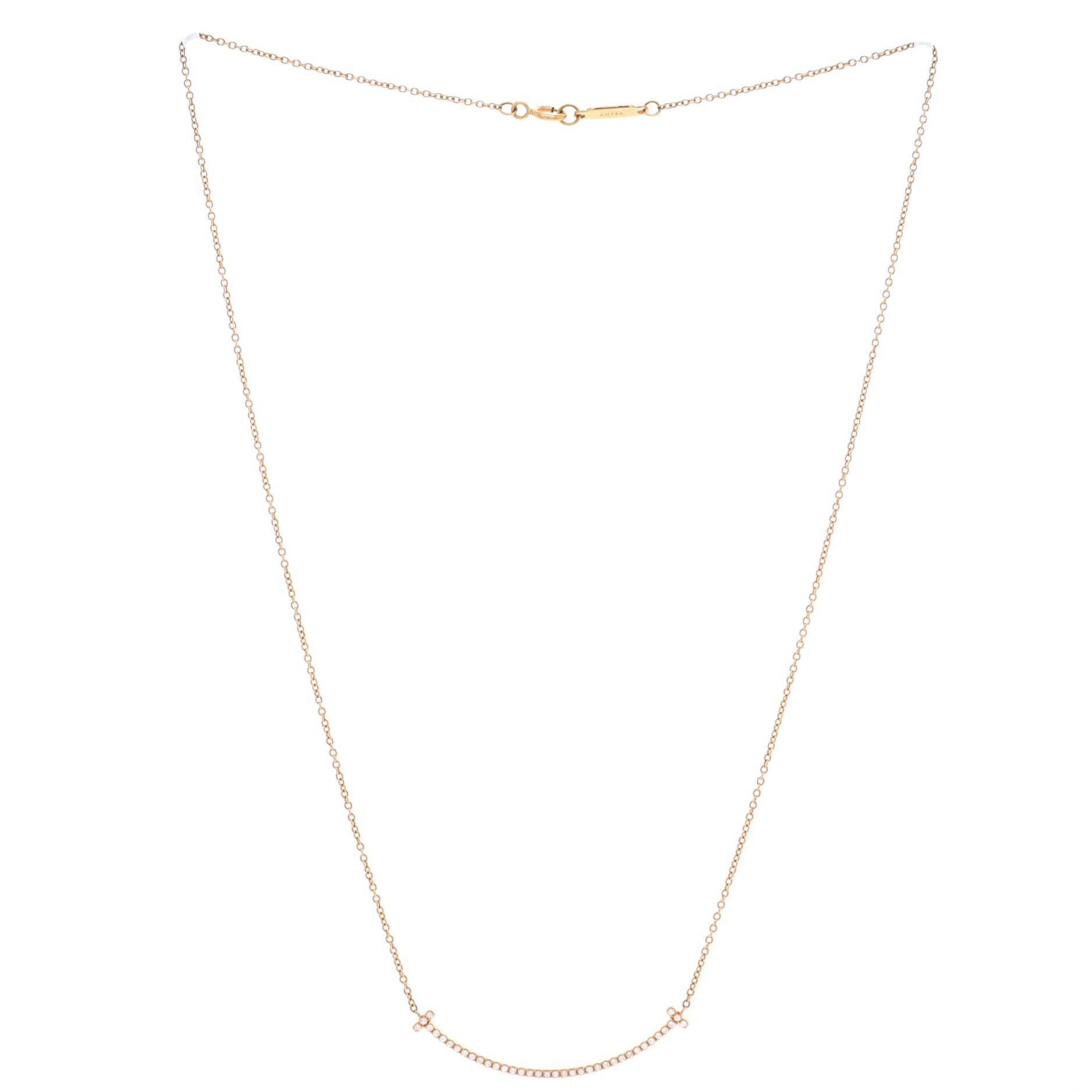 Tiffany & Co. T Smile Pendant Necklace Size ONE SIZE - 3 Thumbnail