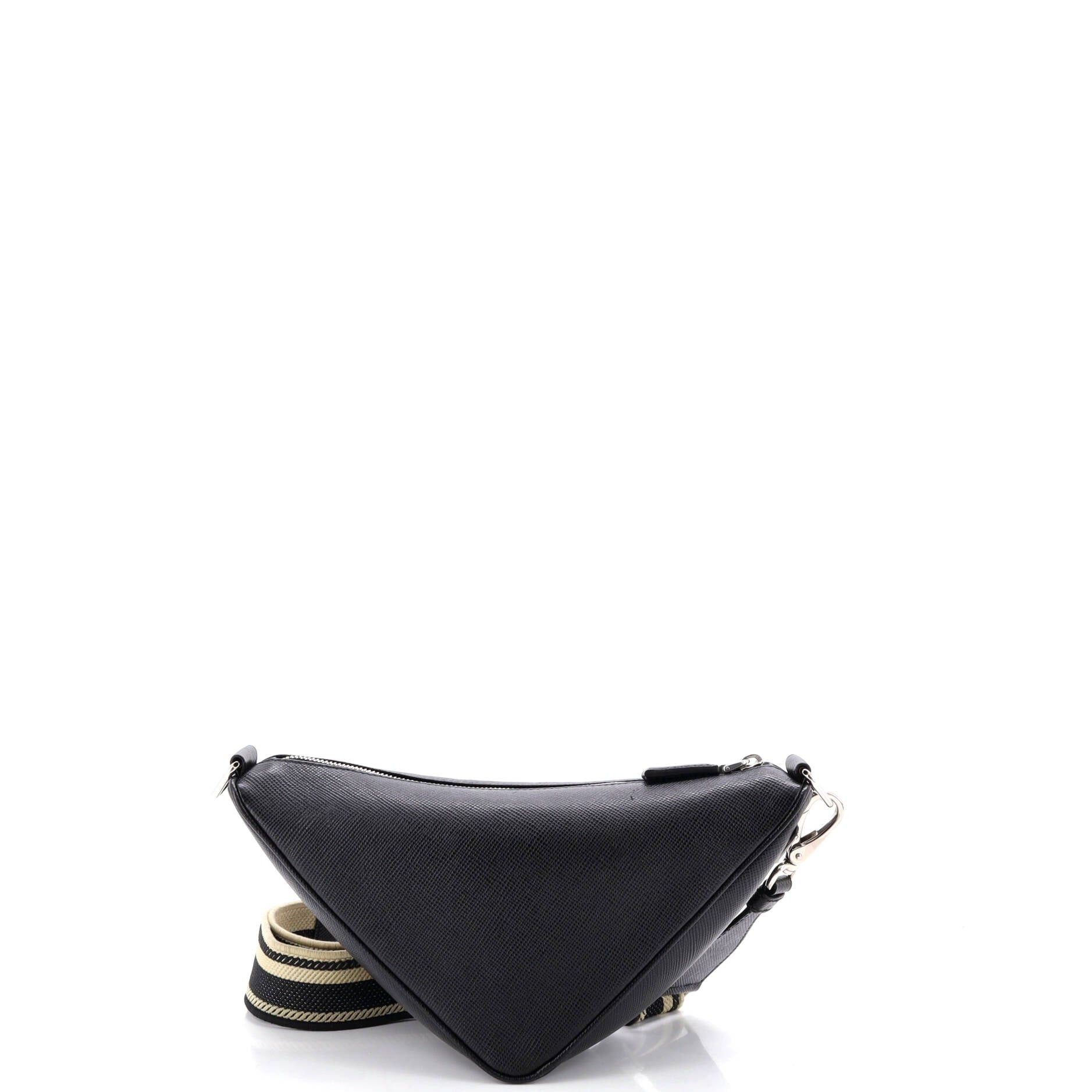 Prada Triangle Logo Zip Crossbody Bag Size ONE SIZE - 3 Thumbnail