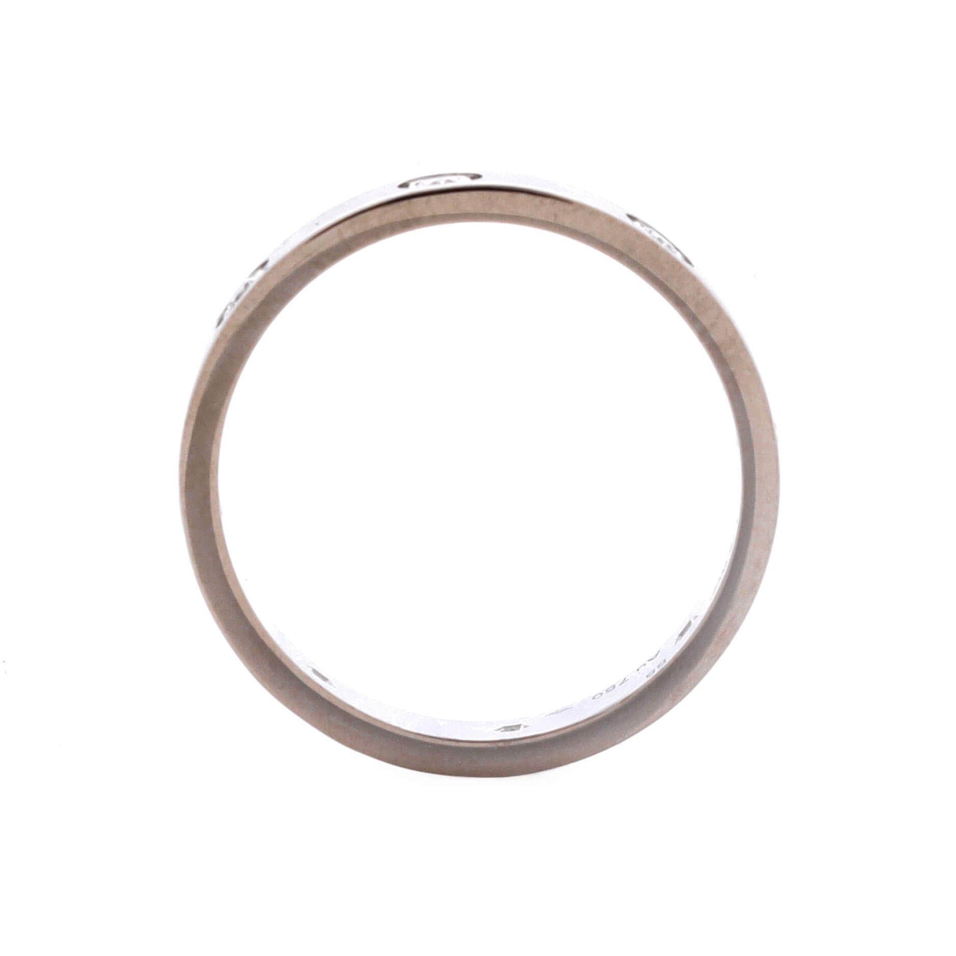 Cartier Love Wedding Band 8 Diamonds Ring Size ONE SIZE - 3 Thumbnail