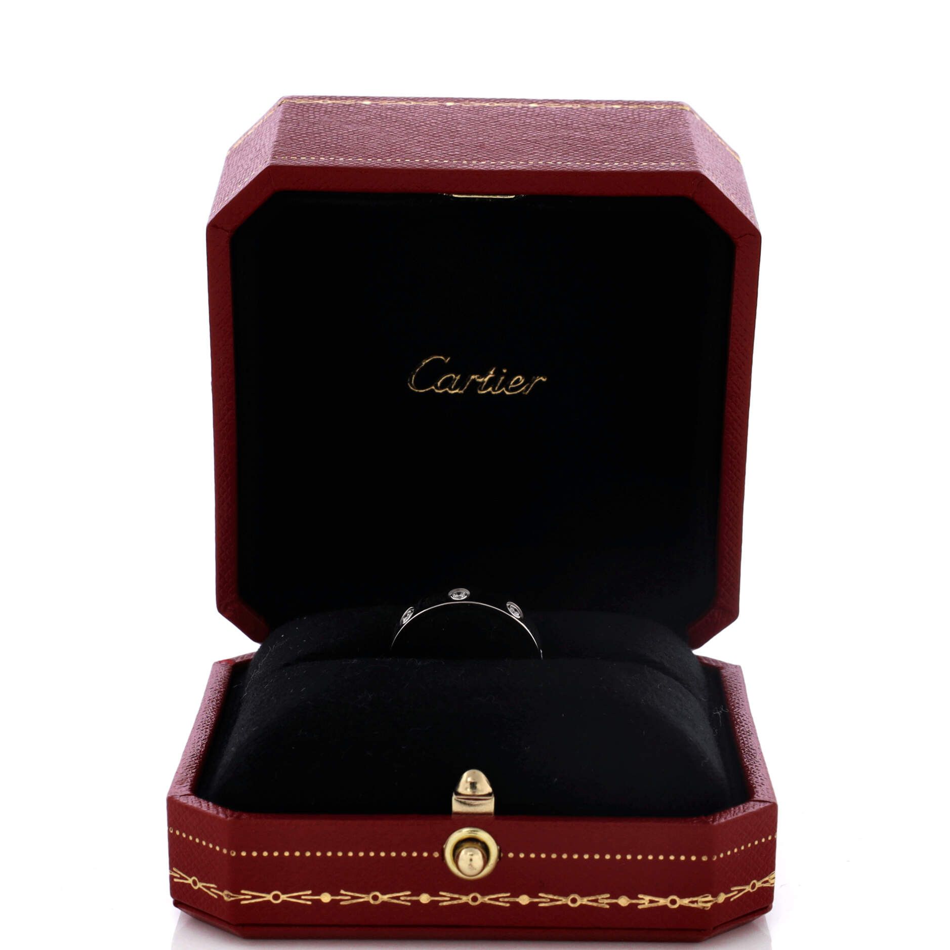 Cartier Love Wedding Band 8 Diamonds Ring Size ONE SIZE - 2 Thumbnail