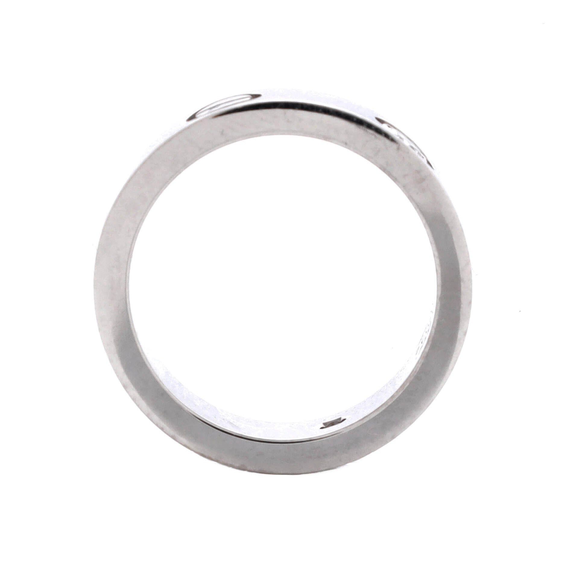 Cartier Love 3 Diamonds Band Ring Size ONE SIZE - 2 Thumbnail