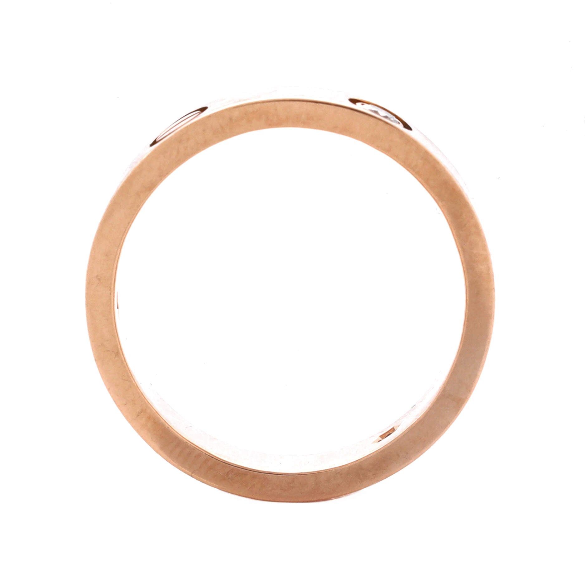 Cartier Love 3 Diamonds Band Ring Size ONE SIZE - 2 Thumbnail