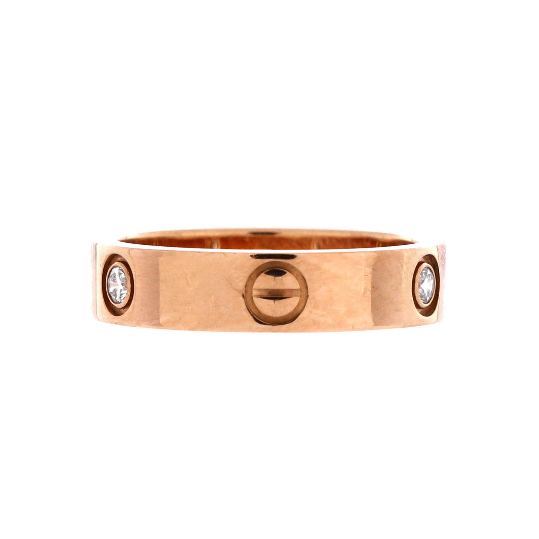 Cartier Love 3 Diamonds Band Ring Size ONE SIZE - 3 Thumbnail