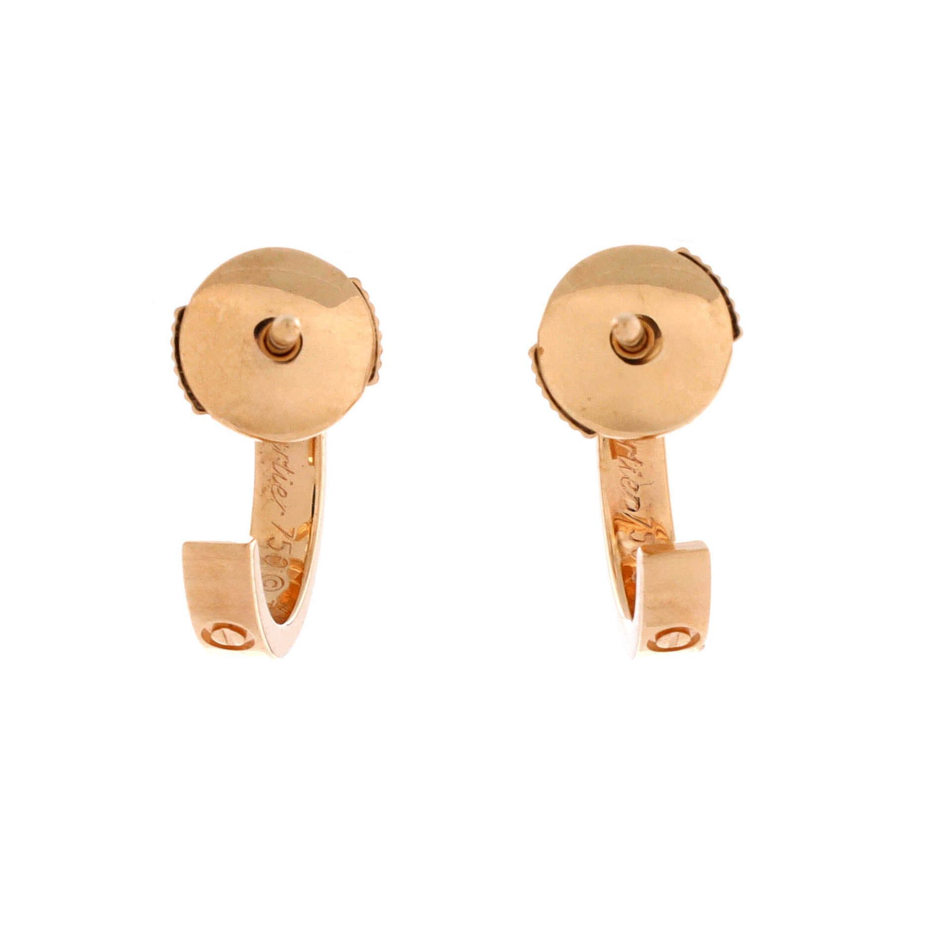 Cartier Love Hoop Earrings Size ONE SIZE - 3 Thumbnail