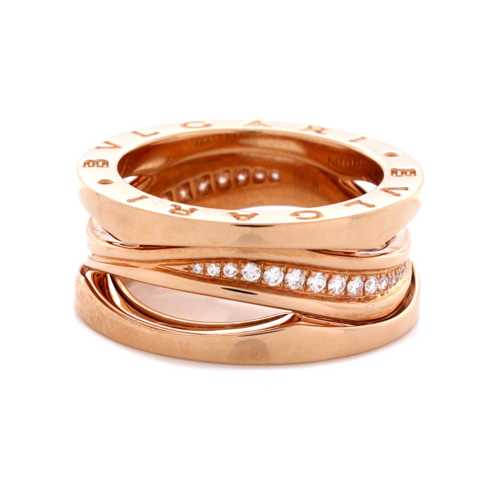 Bvlgari B.Zero1 Design Legend Zaha Hadid Three Band Ring Size ONE SIZE - 3 Thumbnail