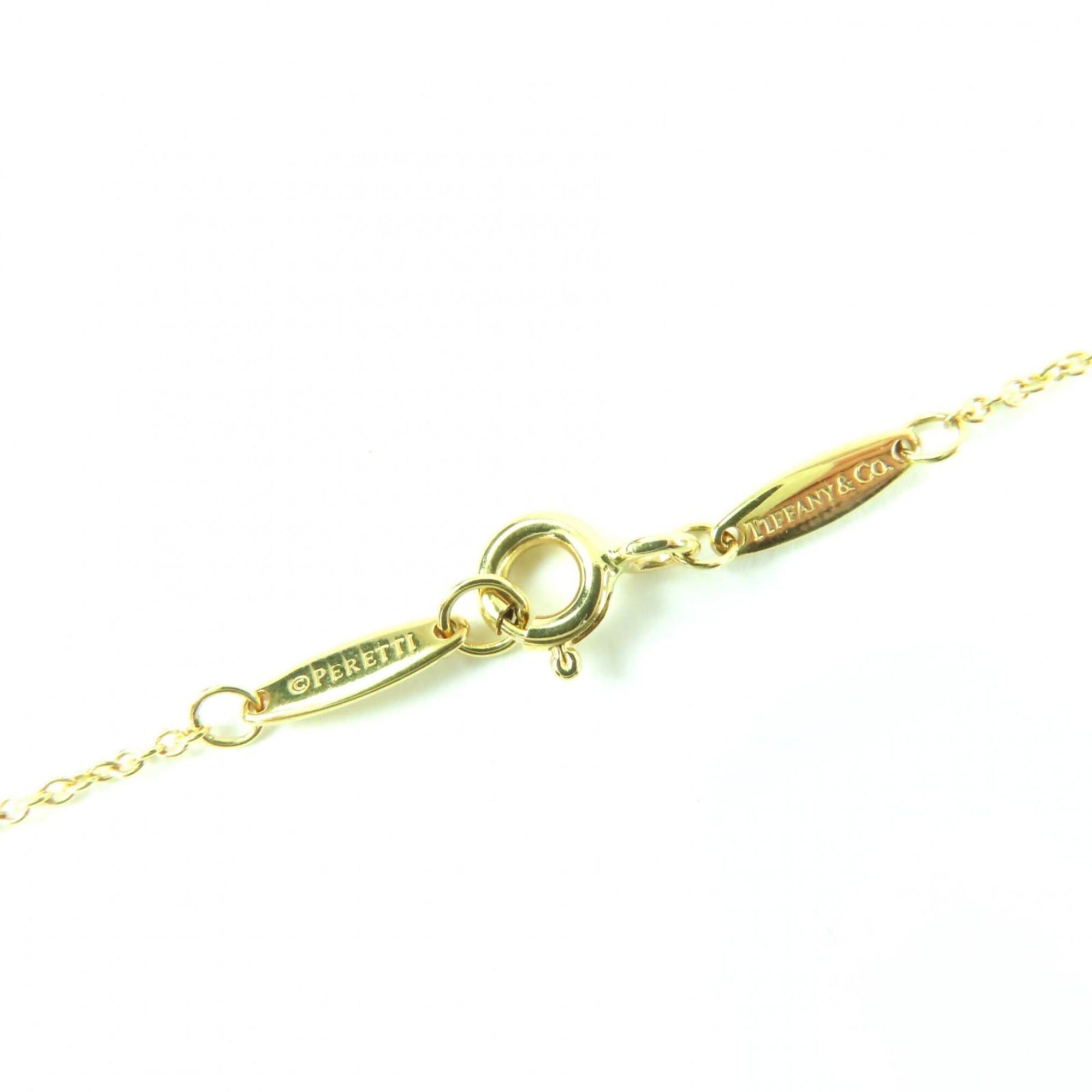 Tiffany & Co. TIFFANY&Co. Tiffany & Co. Elsa Peretti Diamond by the Yard Single Pendant AU750 K18 750 (YG) Frame Diameter Approx. 4.25mm 0.08ct 40.8cm Current Model Necklace Gold Comes with Box and Storage Bag Weight 1.86g Women's Size ONE SIZE - 6 Thumbnail