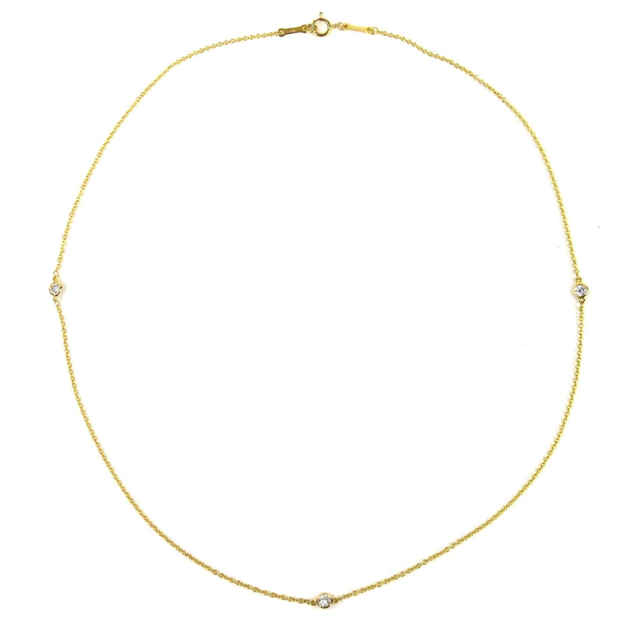 Tiffany & Co. TIFFANY&Co. Tiffany & Co. Elsa Peretti By the Yard 3-Piece Diamond 750 (Yellow Gold) 41cm Necklace, Gold, Weight 1.85g, Women's. Size ONE SIZE - 3 Thumbnail