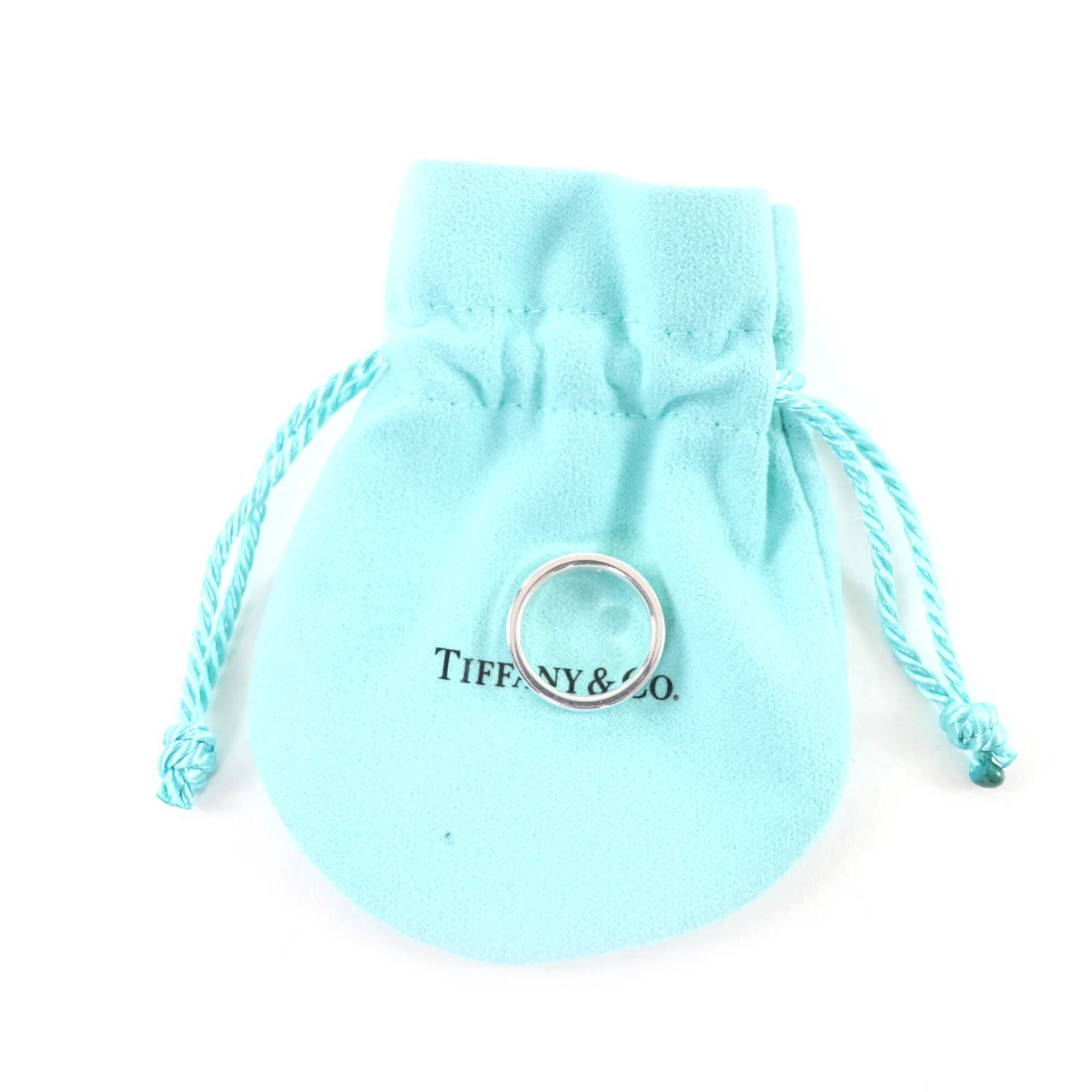 Tiffany & Co. TIFFANY&Co. Tiffany 1837 Narrow Ring AG925 2P Sapphire Current Model Silver JP Equivalent Comes with Storage Bag Weight 3.6g Women's Size ONE SIZE - 2 Thumbnail