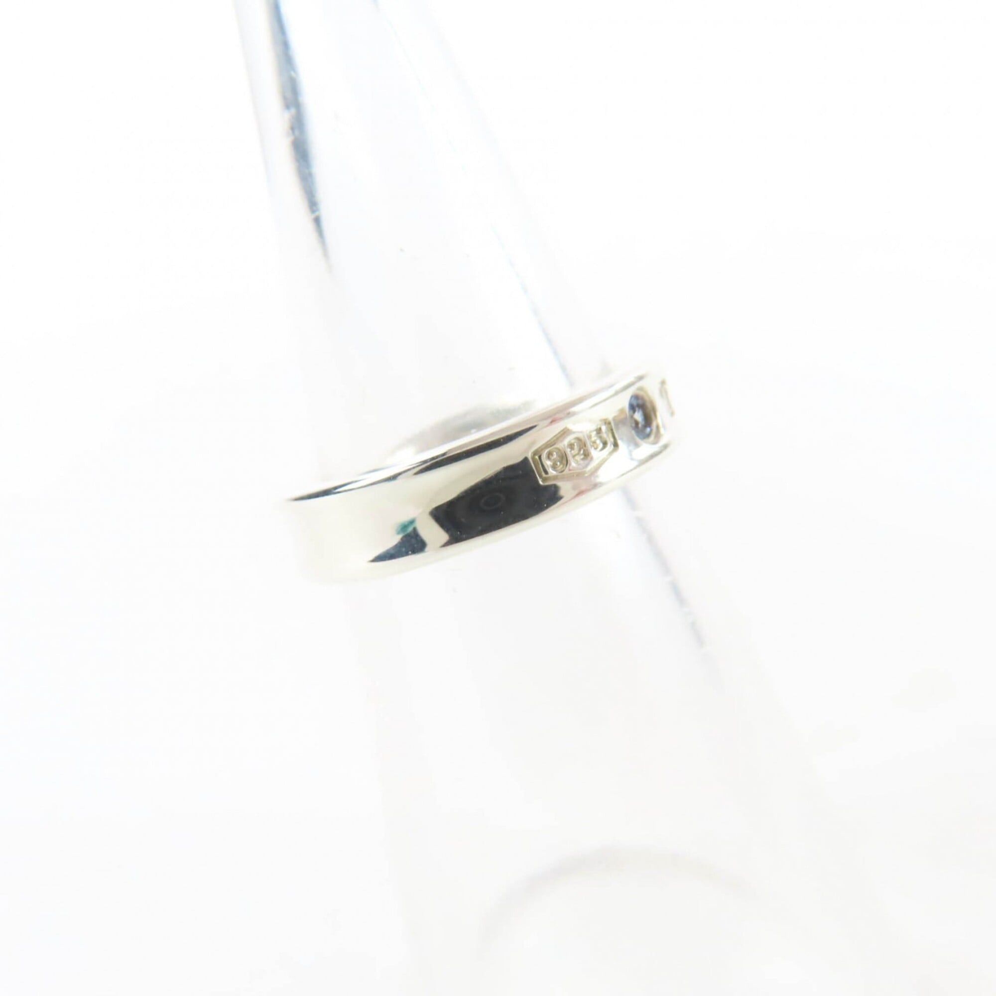 Tiffany & Co. TIFFANY&Co. Tiffany 1837 Narrow Ring AG925 2P Sapphire Current Model Silver JP Equivalent Comes with Storage Bag Weight 3.6g Women's Size ONE SIZE - 7 Thumbnail