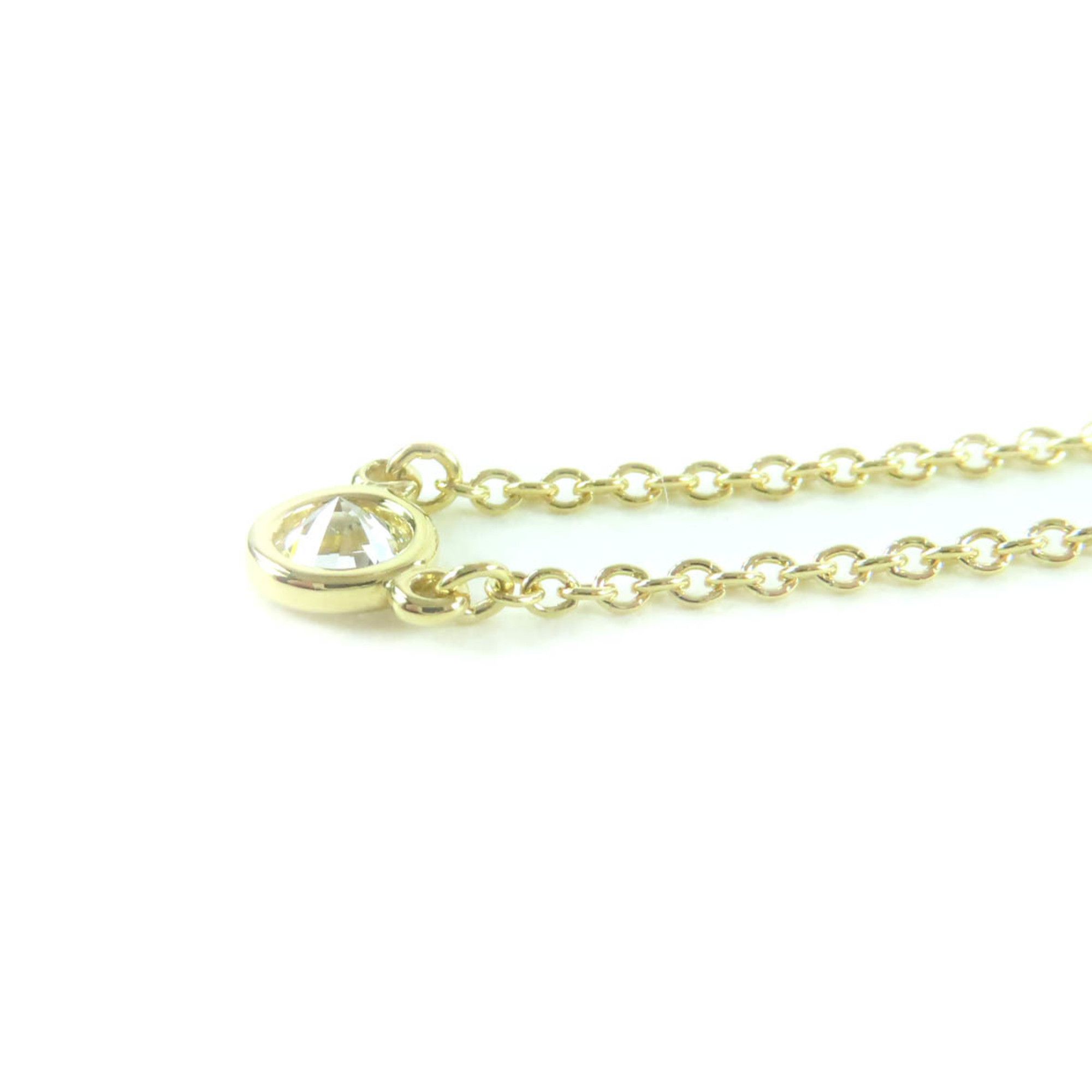 Tiffany & Co. TIFFANY&Co. Tiffany & Co. Elsa Peretti By the Yard K18 AU750 (Yellow Gold) Necklace, approx. 4.27mm frame diameter, current model, 0.08ct 1P diamond, gold, with box and storage bag, total weight 2.0g, women's. Size ONE SIZE - 6 Thumbnail