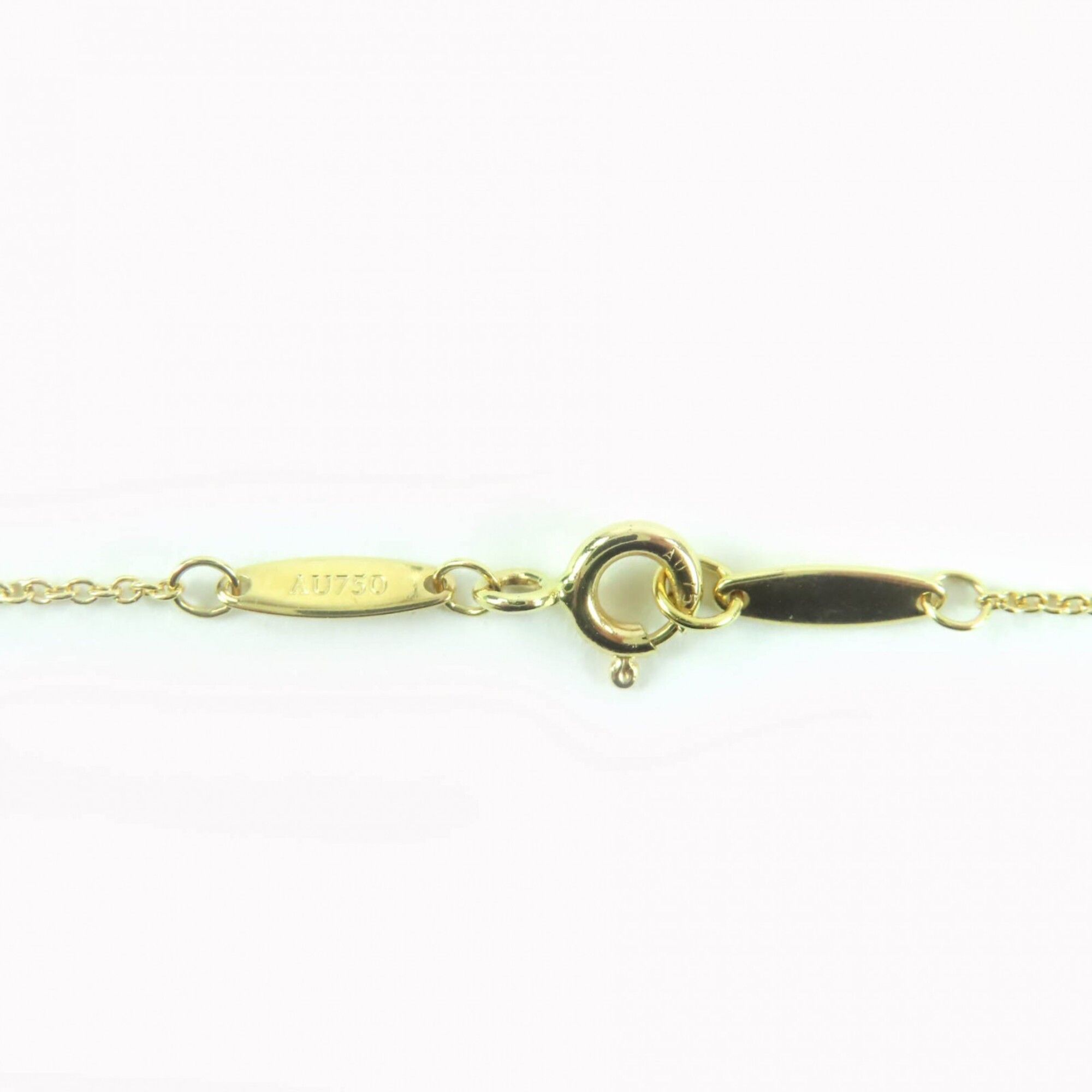 Tiffany & Co. TIFFANY&Co. Tiffany & Co. Elsa Peretti By the Yard K18 AU750 (Yellow Gold) Necklace, approx. 4.27mm frame diameter, current model, 0.08ct 1P diamond, gold, with box and storage bag, total weight 2.0g, women's. Size ONE SIZE - 7 Thumbnail