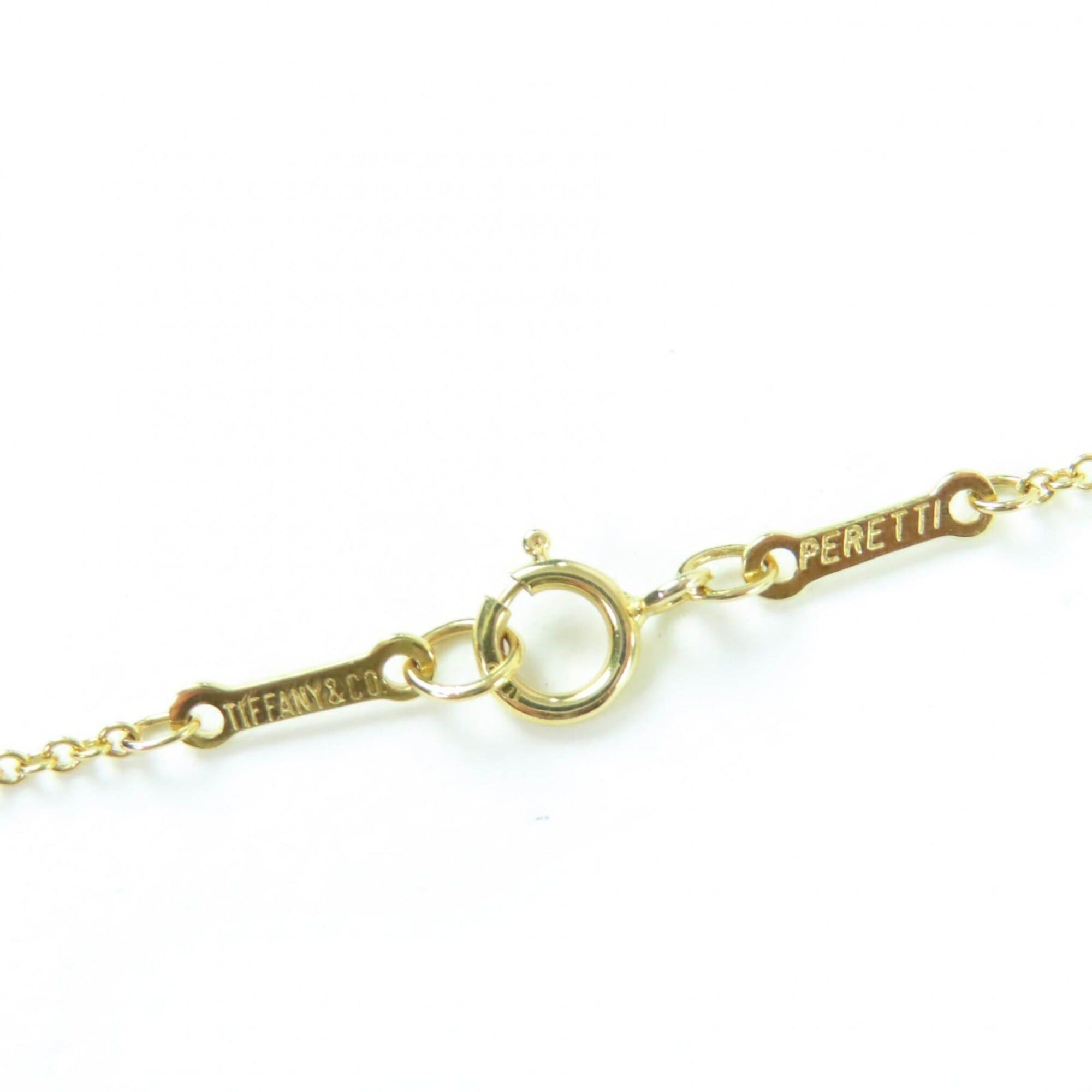 Tiffany & Co. TIFFANY&Co. Tiffany & Co. Elsa Peretti Diamond by the Yard Single Pendant 18K 0.05ct K18 750 (YG) Approx. 3.5mm Diameter 44cm Necklace Gold Weight 1.83g Women's Size ONE SIZE - 5 Thumbnail