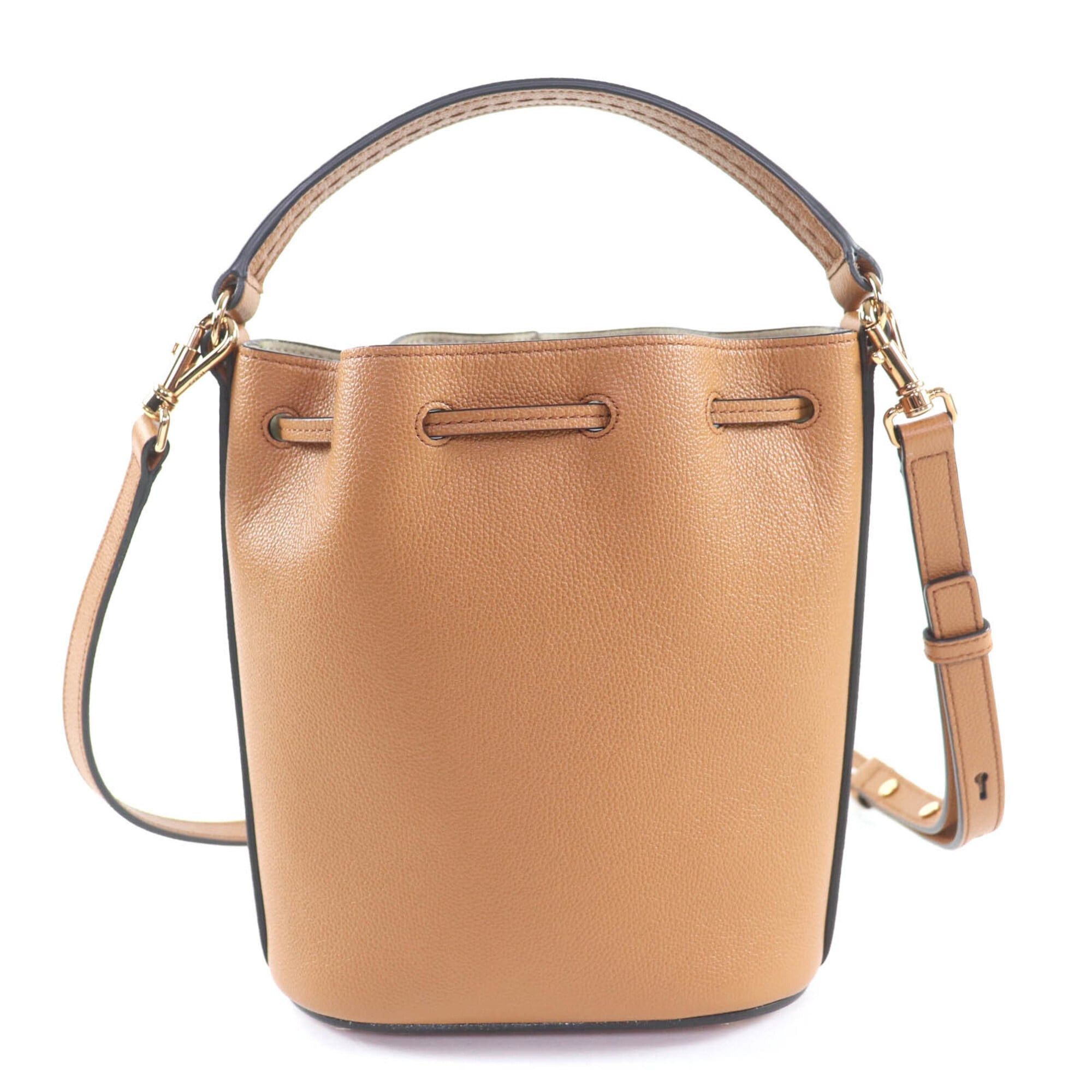 Tod's Tod's TOD’S XBWTSAQ0000Q8ES410 TSA SECCHIELLO MICRO T-Timeless Leather 2-Way Bucket Bag Shoulder Brown Gold Hardware Comes with Box and Dust Made in Italy Women's Size ONE SIZE - 3 Thumbnail