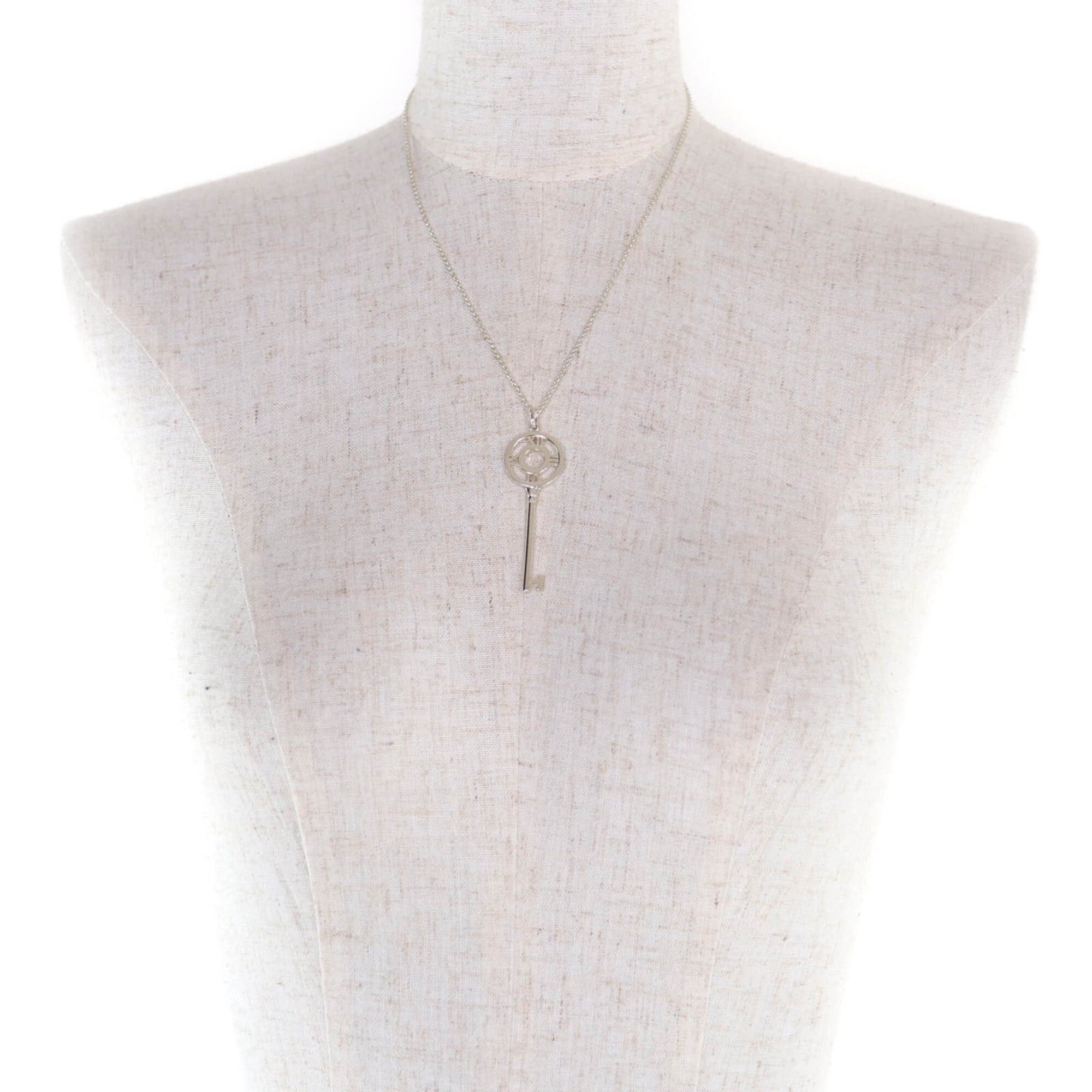 Tiffany & Co. TIFFANY&Co. Tiffany & Co. AG925 Atlas Key Necklace Pendant, Silver, Weight 6.9g, Women's Size ONE SIZE - 3 Thumbnail