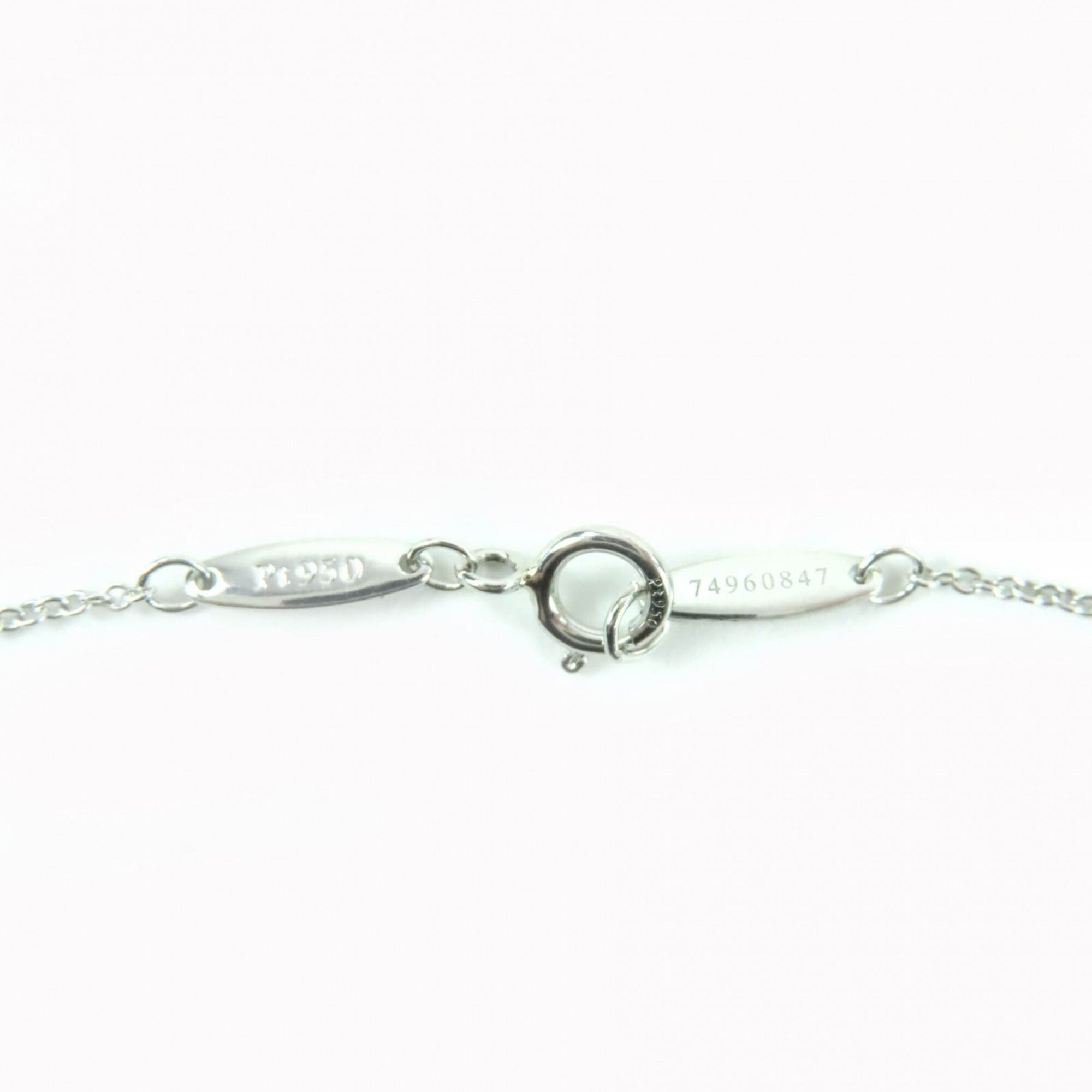 Tiffany & Co. TIFFANY&Co. Tiffany & Co. Elsa Peretti By the Yard PT950 0.23ct I VVS1 3EX NONE 74960847 1P Diamond Necklace Silver with Box and Case Weight 2.55g Women's Size ONE SIZE - 7 Thumbnail