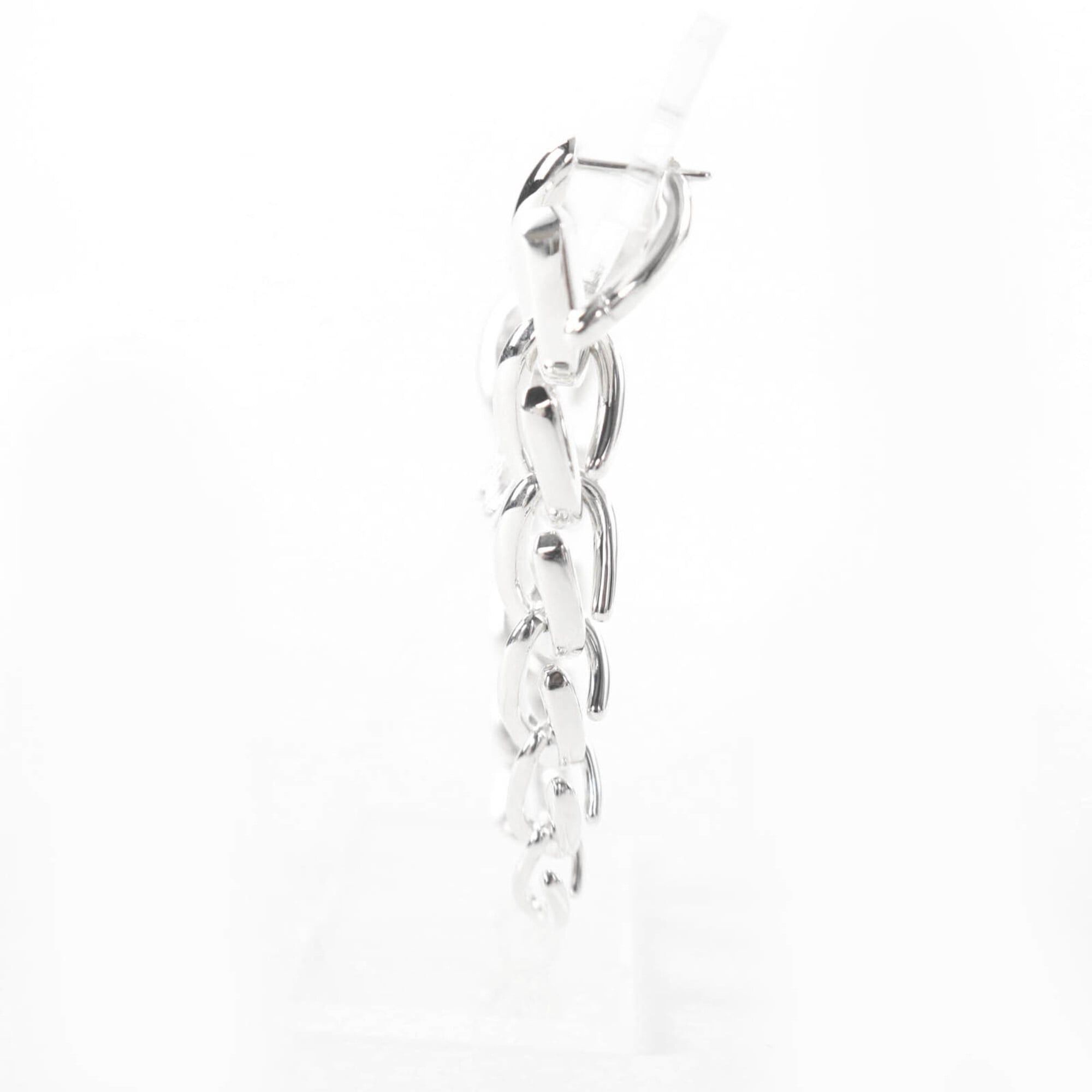 Tiffany & Co. TIFFANY&Co. Tiffany AG925 Forged Drop Link Earrings, Silver, Weight 19.97g, Women's Size ONE SIZE - 2 Thumbnail
