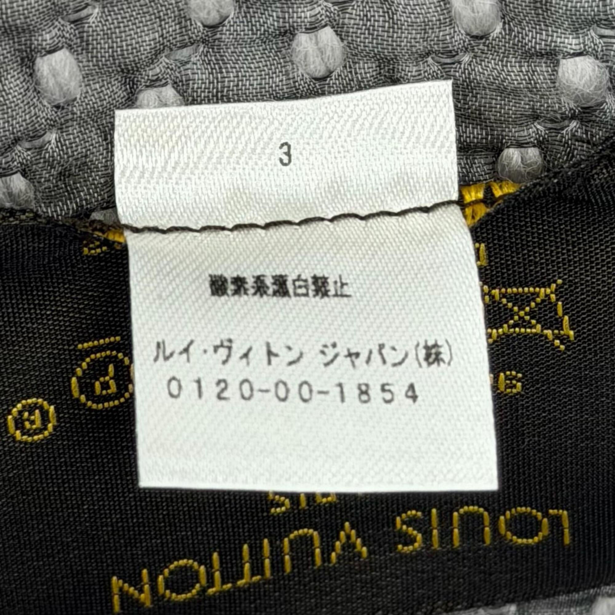 Louis Vuitton LOUIS VUITTON M74742 Echarpe Logomania Wool Silk Monogram Fringe Scarf, Gris Perle, Made in Italy, Authentic, Women's Size ONE SIZE - 8 Thumbnail