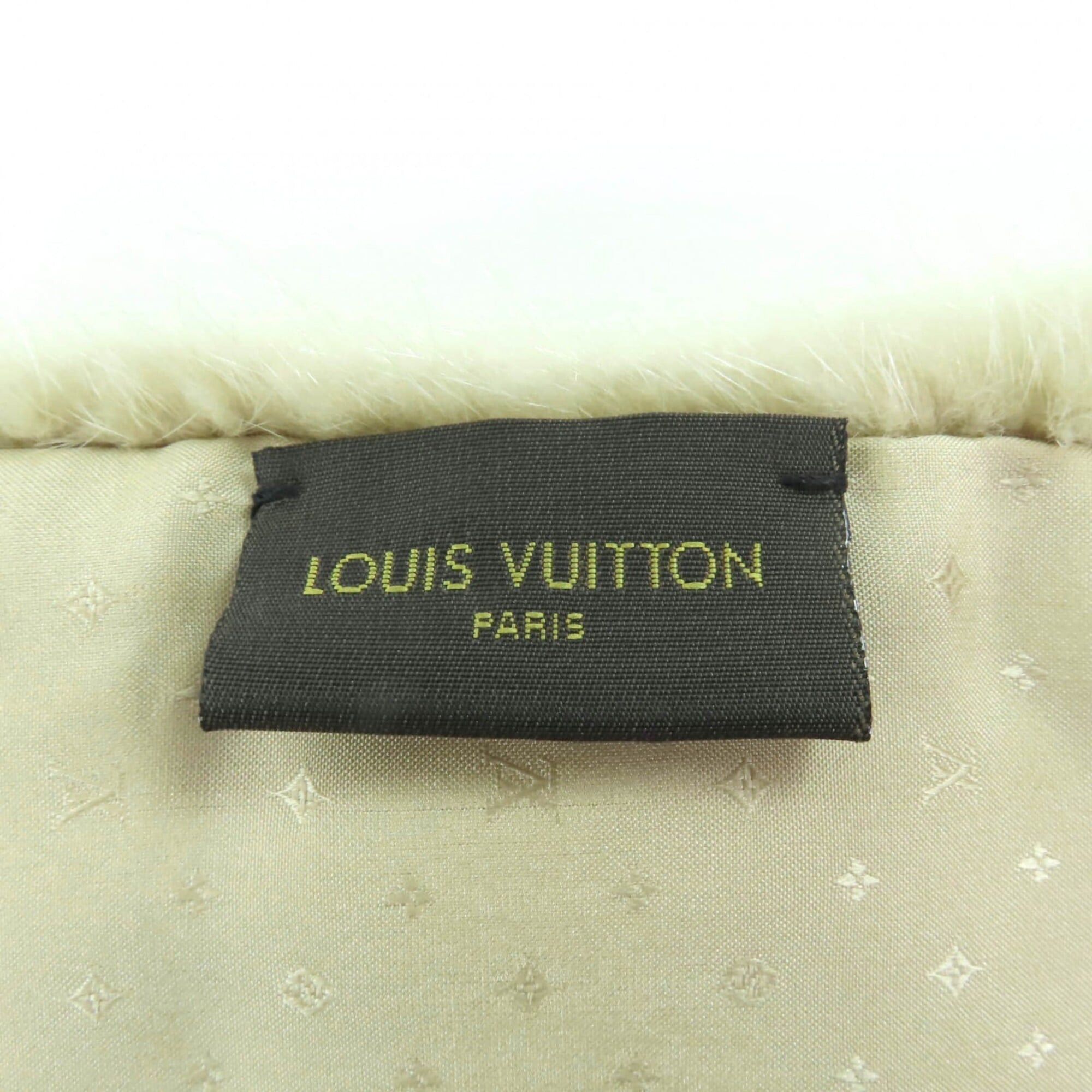 Louis Vuitton LOUIS VUITTON M73020 Echarpe Minkgram Monogram Scarf, 100% Silk Lining, Beige Multi, Made in Italy, Women's Size ONE SIZE - 8 Thumbnail
