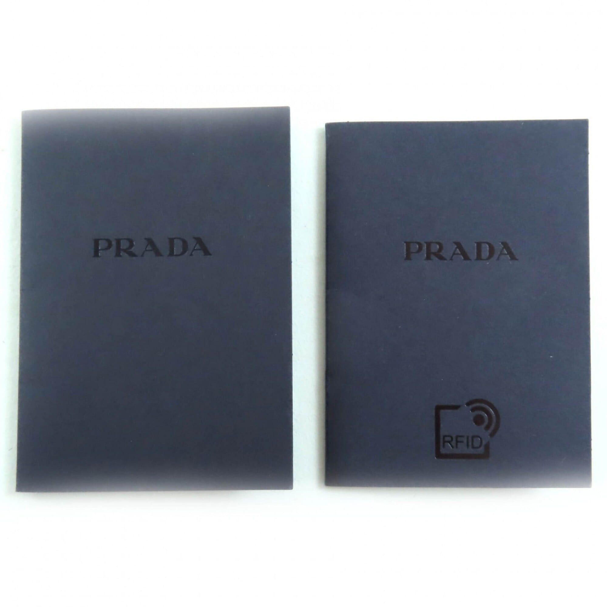Prada PRADA 1BG189 Triangle Logo Plate Leather Trim 2-Way Nylon Shoulder Tote Bag Black Women's Size ONE SIZE - 14 Thumbnail