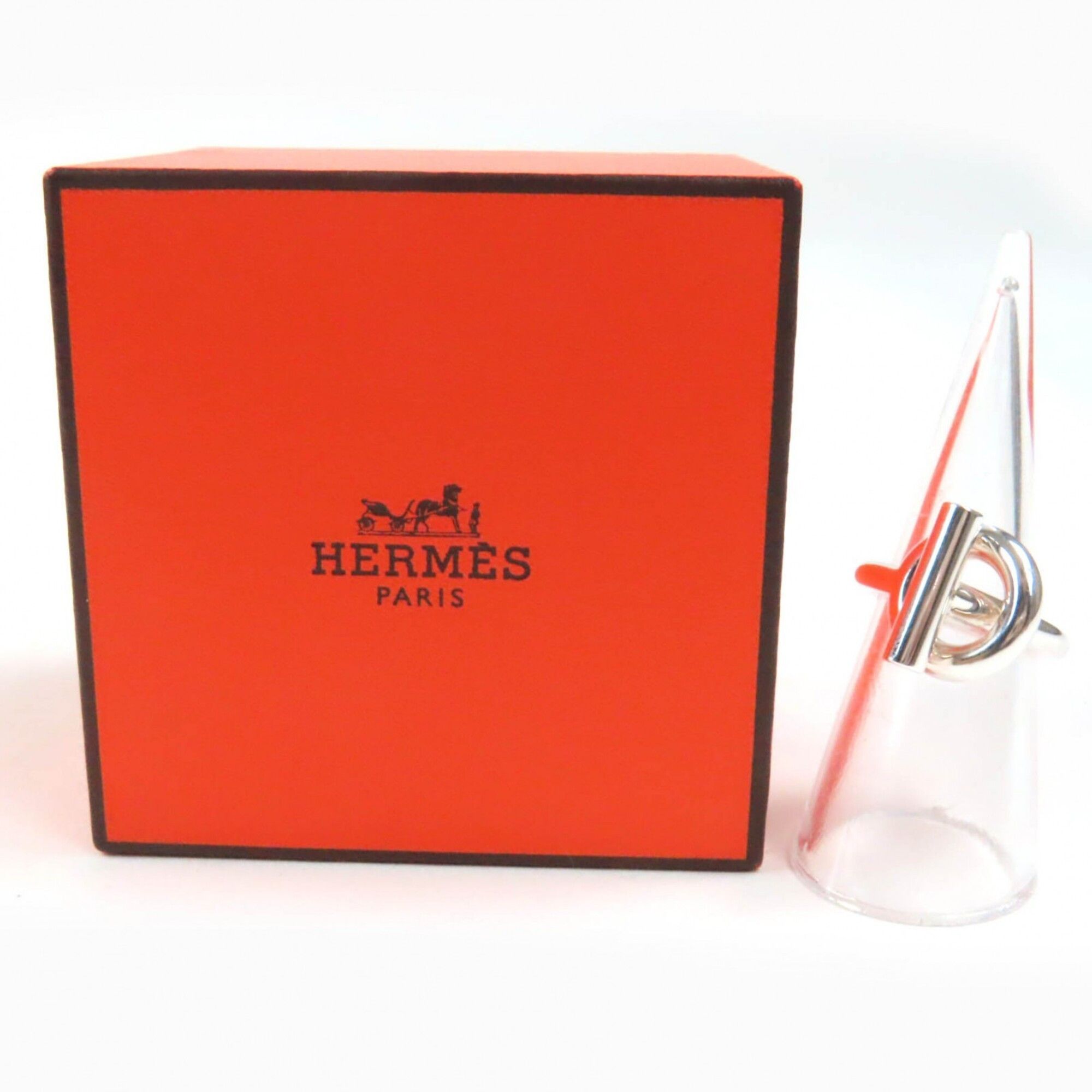 Hermes HERMES Echappé MM AG925 Ring (22BD167184), 2022 model, Silver, Size 51 (Japanese size equivalent), with box, Made in Italy, Weight: 9.9g, Women's. Size ONE SIZE - 2 Thumbnail