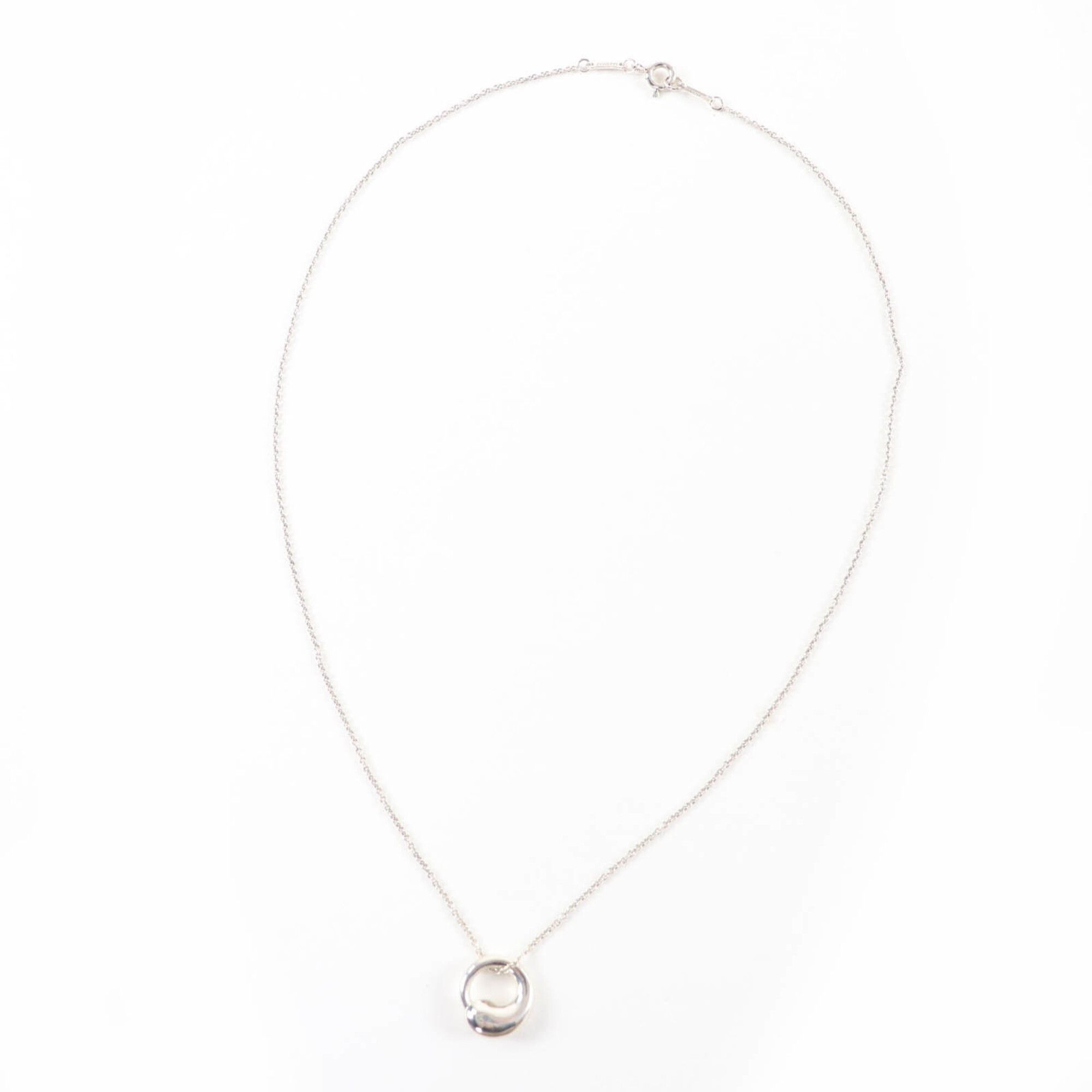 Tiffany & Co. TIFFANY&Co. Tiffany & Co. Elsa Peretti Eternal Circle 925 Silver Necklace, Weight 4.35g, Women's Size ONE SIZE - 2 Thumbnail